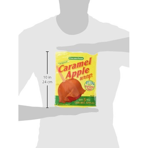 Concord Confections Caramel Apple Wrap, 5 Count
