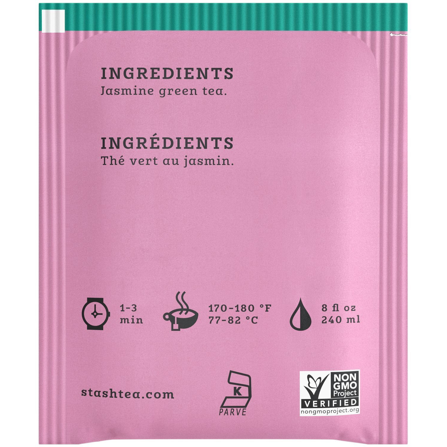 Stash Tea Jasmine Blossom Green Tea - Caffeinated, Non-Gmo Project Verified Premium Tea With No Artificial Ingredients, 30 Count (Pack Of 6) - 180 Bags Total