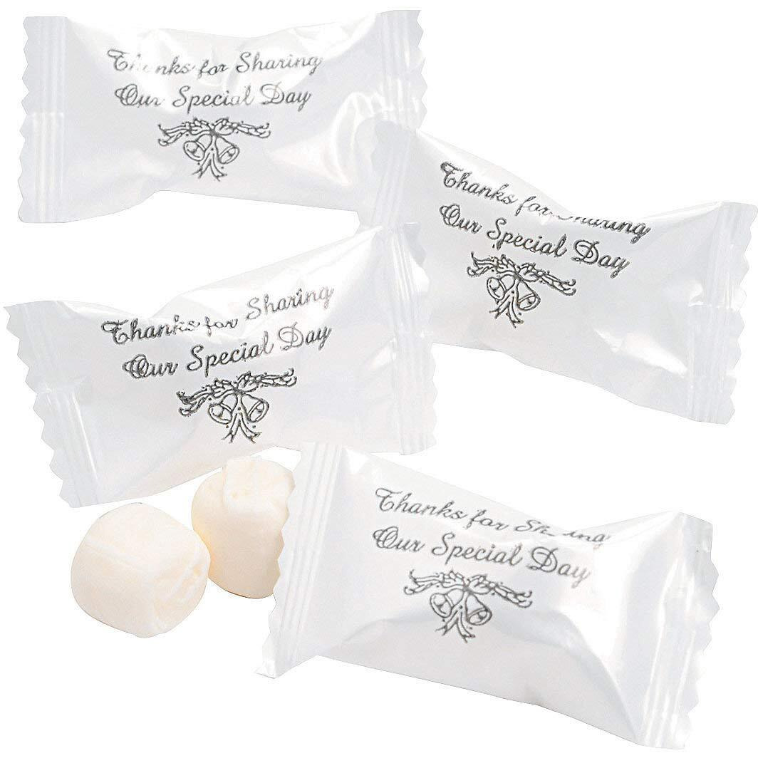 Thanks For Sharing Our Special Day Wedding Buttermints (108 Individually Wrapped Mints) Wedding Candy