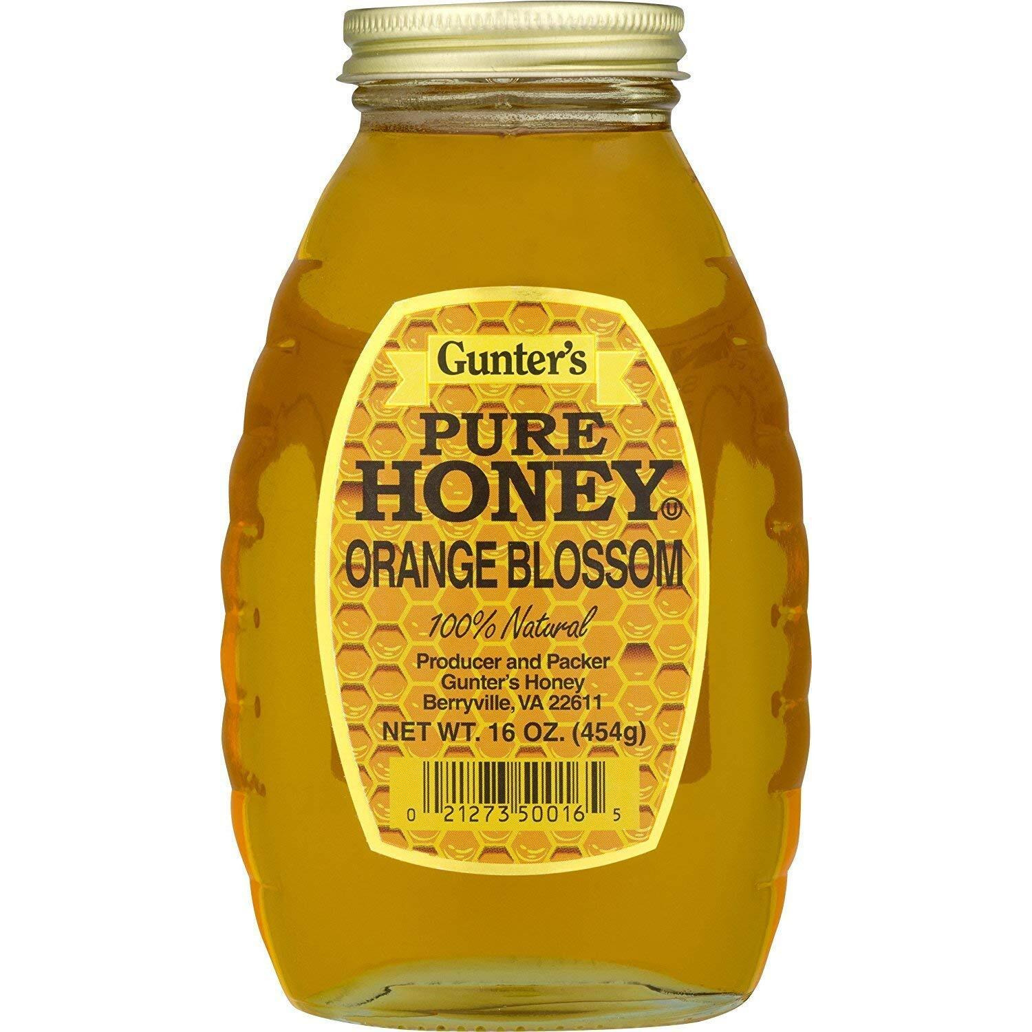 Gunter's Gunters Honey, Orange Blossom, 16 Ounce