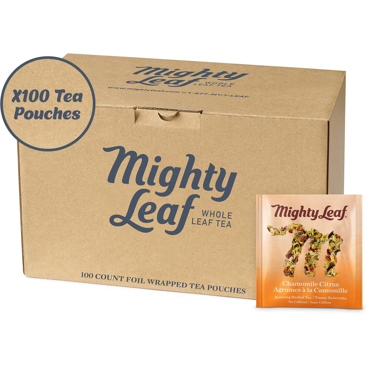 Mighty Leaf Chamomile Citrus Tea, 100 Tea Pouches