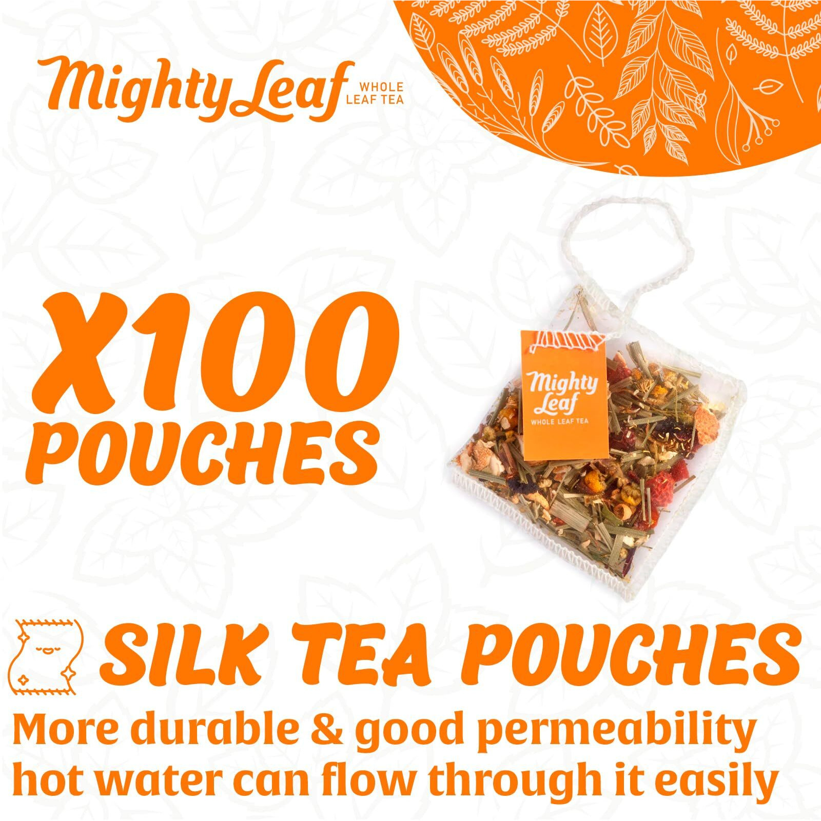 Mighty Leaf Chamomile Citrus Tea, 100 Tea Pouches