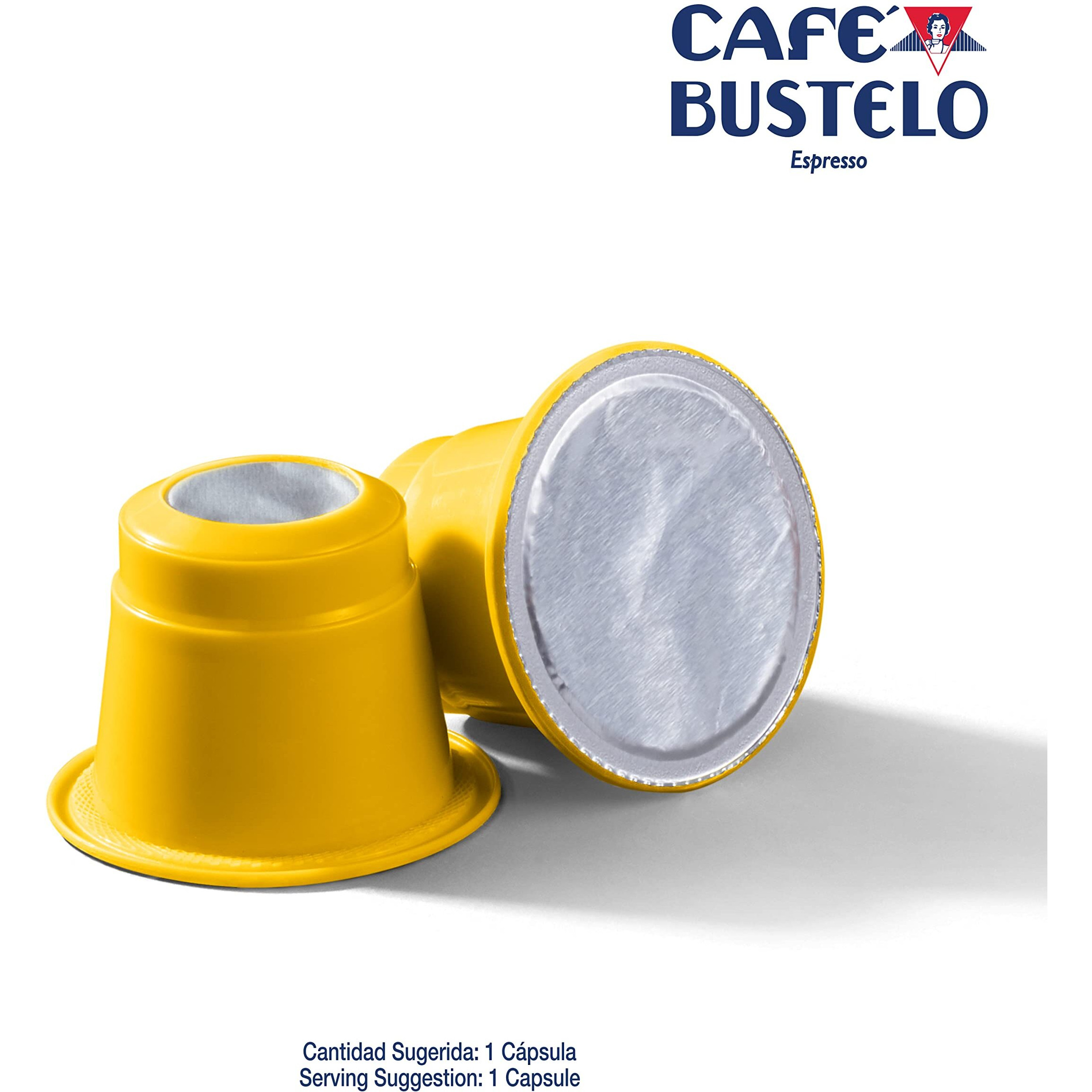 Caf   Bustelo Espresso Dark Roast Coffee, 40 Count Capsules For Espresso Machines, 11 Intensity