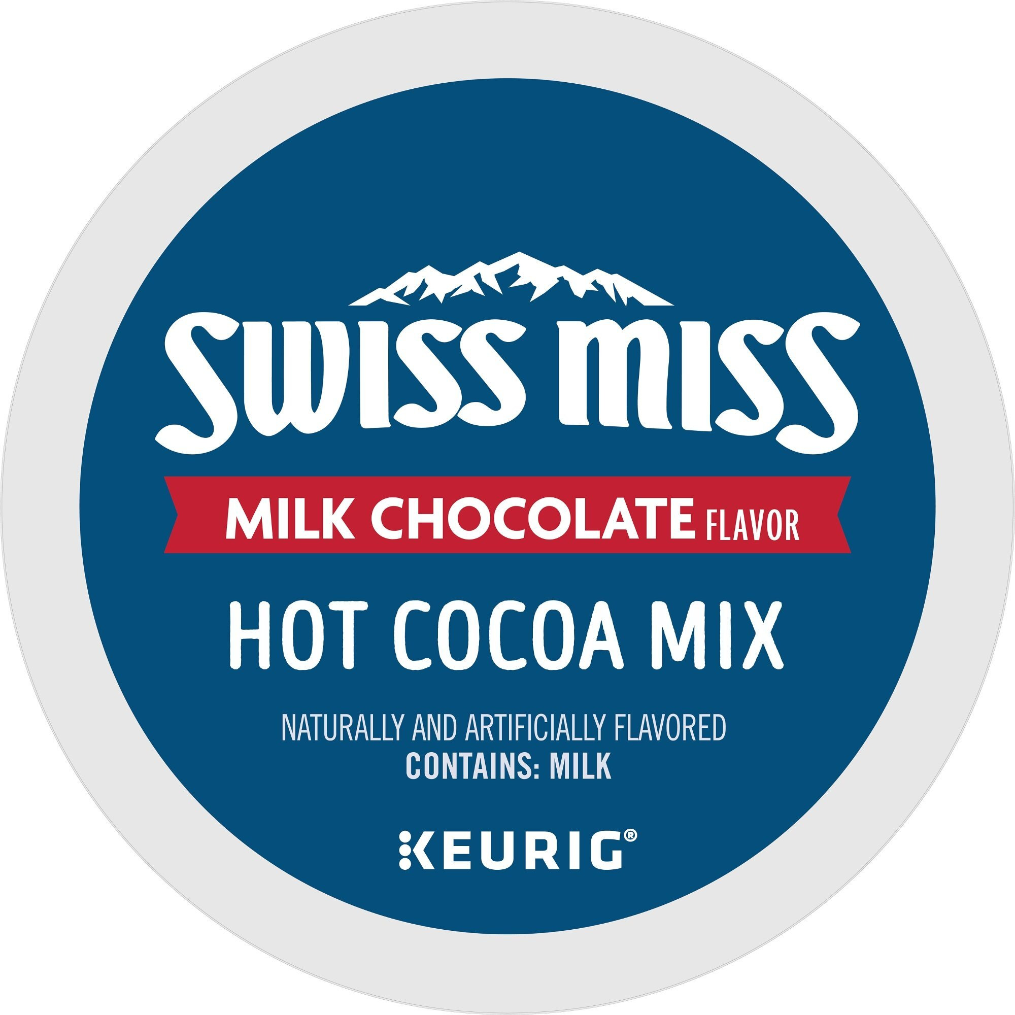 Swiss Miss Milk Chocolate Hot Cocoa Keurig Single-Serve K Cup Pods, 44Count, Milk Chocolate Hot Cocoa, 44Count, Blue