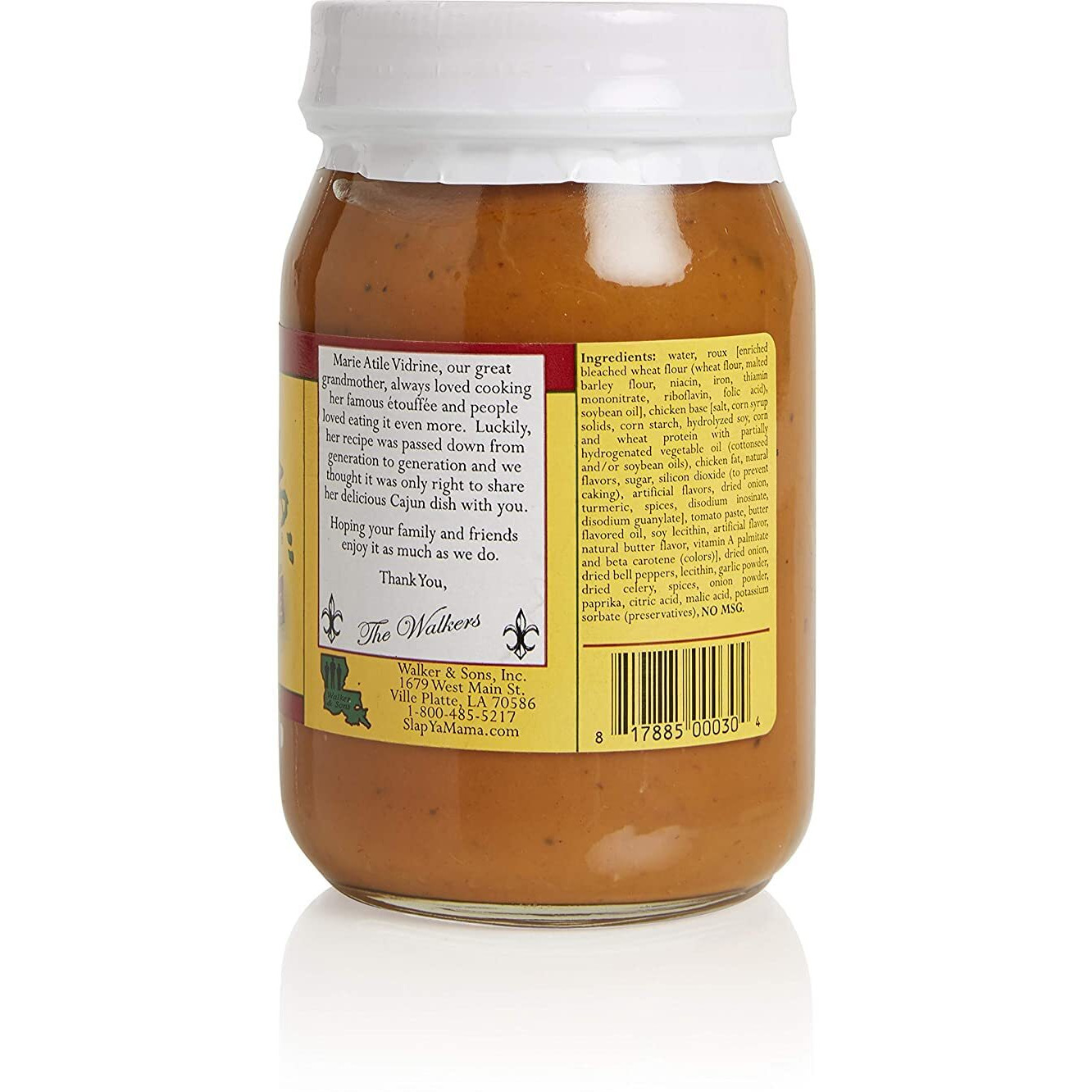 Slap Ya Mama Cajun Etoufee Sauce For Chicken Or Seafood, Pre Cooked, 16 Ounce