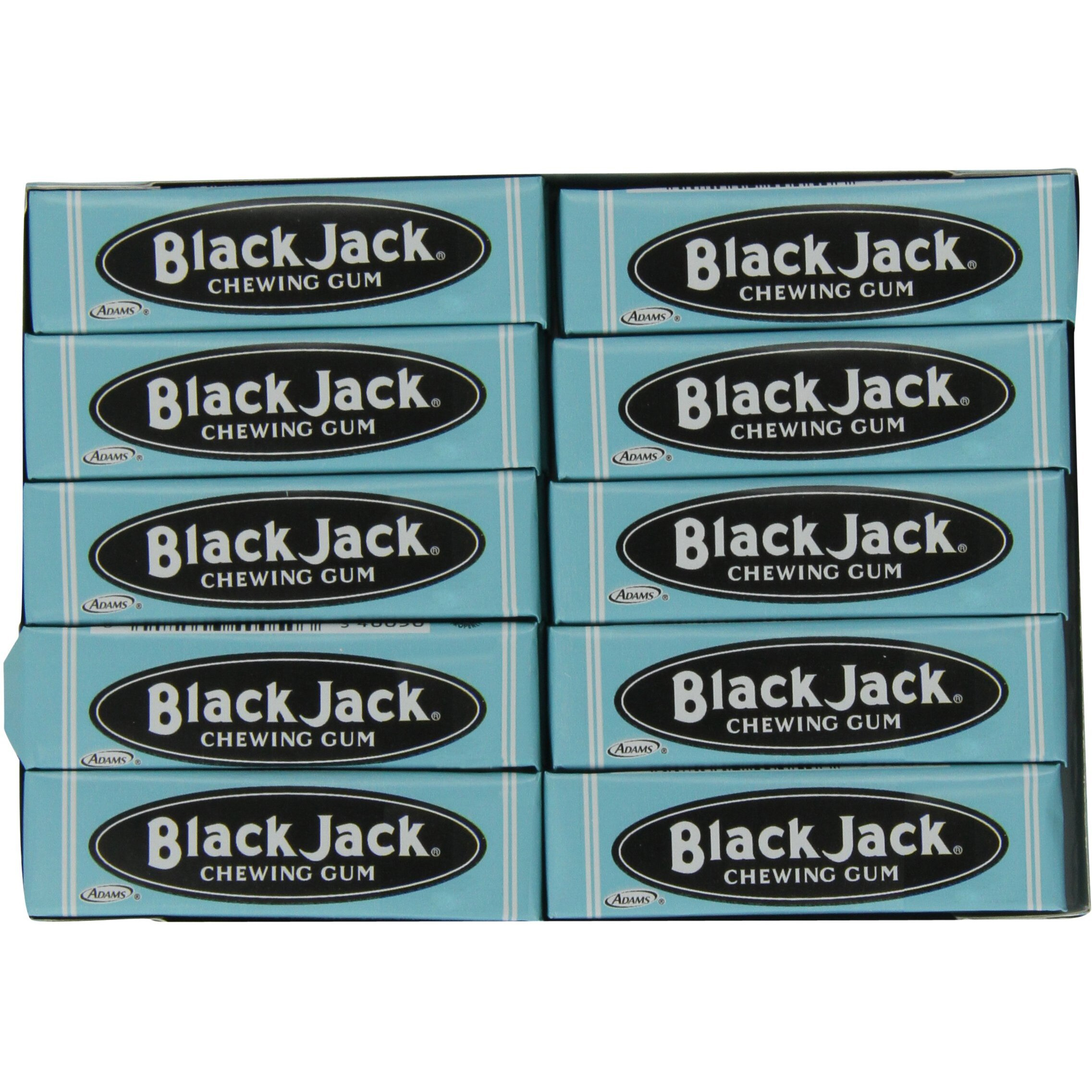 Black Jack Chewing Gum, 5 Sticks, 20 Count