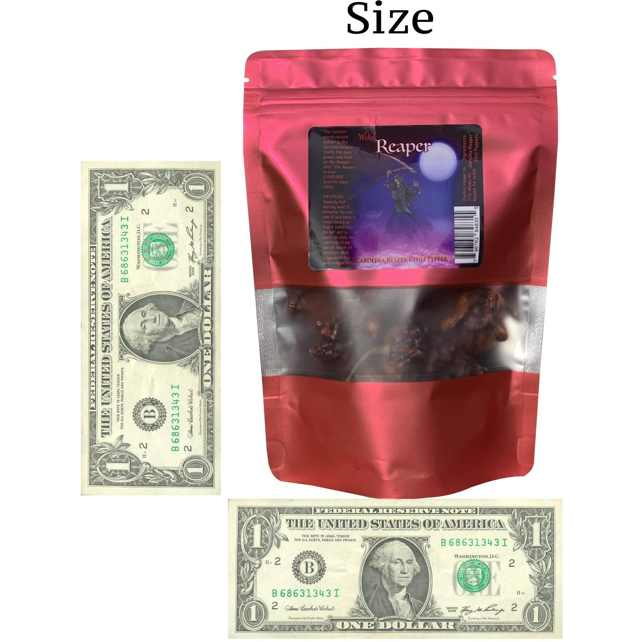 Wicked Reaper Wicked Tickle Carolina Reaper Chili Peppers World's Hottest Dried Spice 10 Pack +2 Free