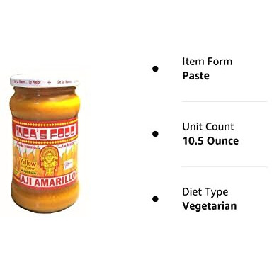 Inca's Food Aji Amarillo - Yellow Hot Pepper Molido/Paste 10.5Oz - Product Of Peru