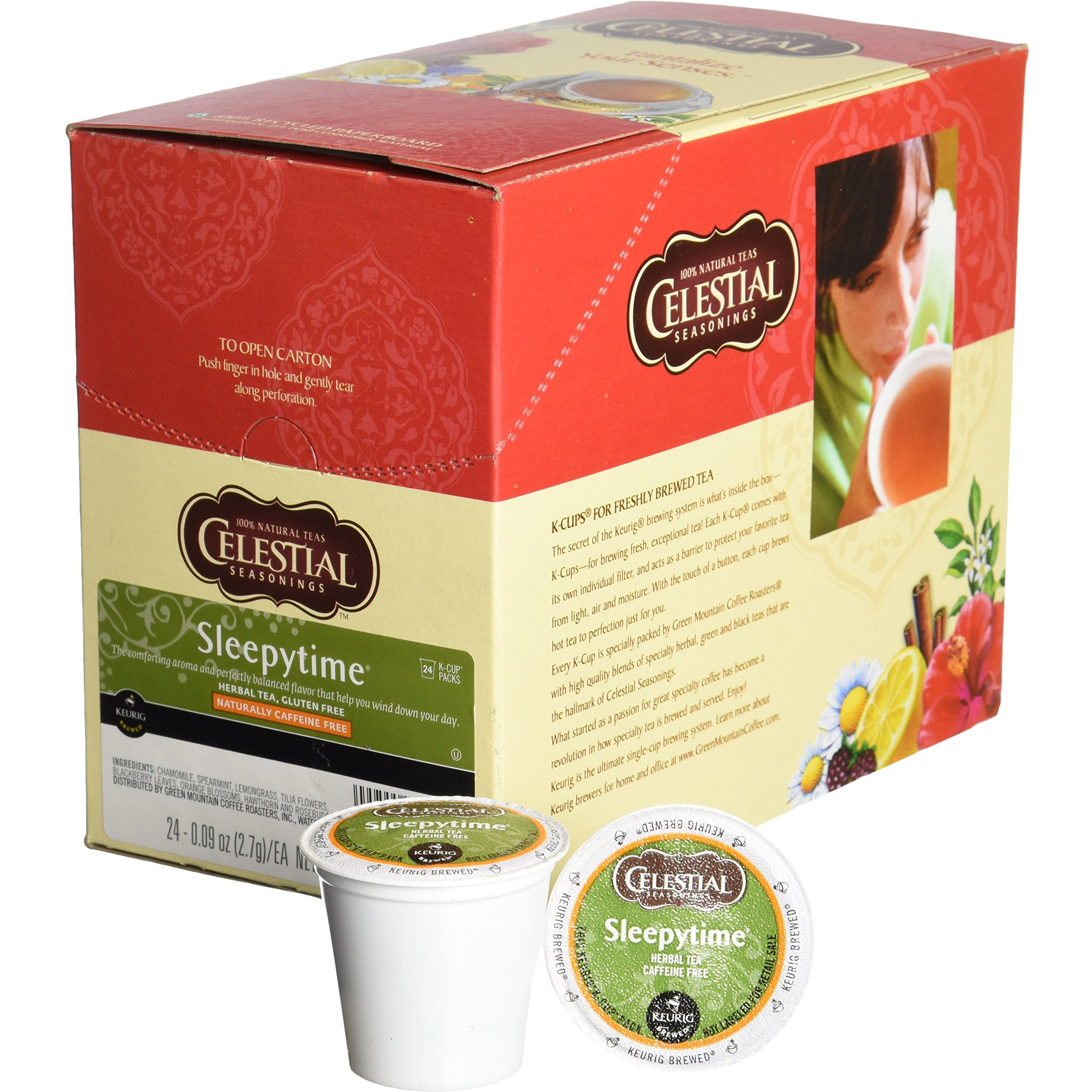 Celestial Seasonings Sleepytime Herbal Tea K Cup 48 Count Case For Keurig Brewers