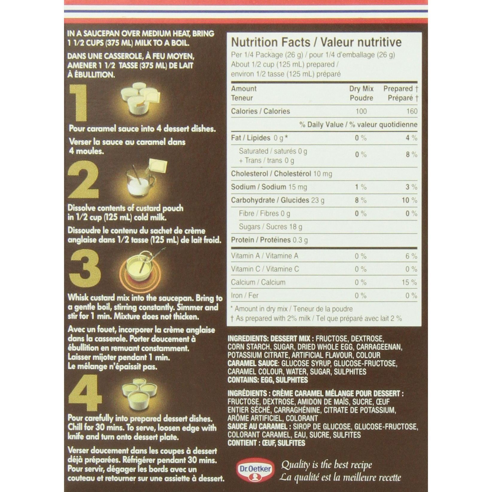 Dr Oetker Flan Creme Caramel Dessert, 3.7-Ounce (Pack Of 6)