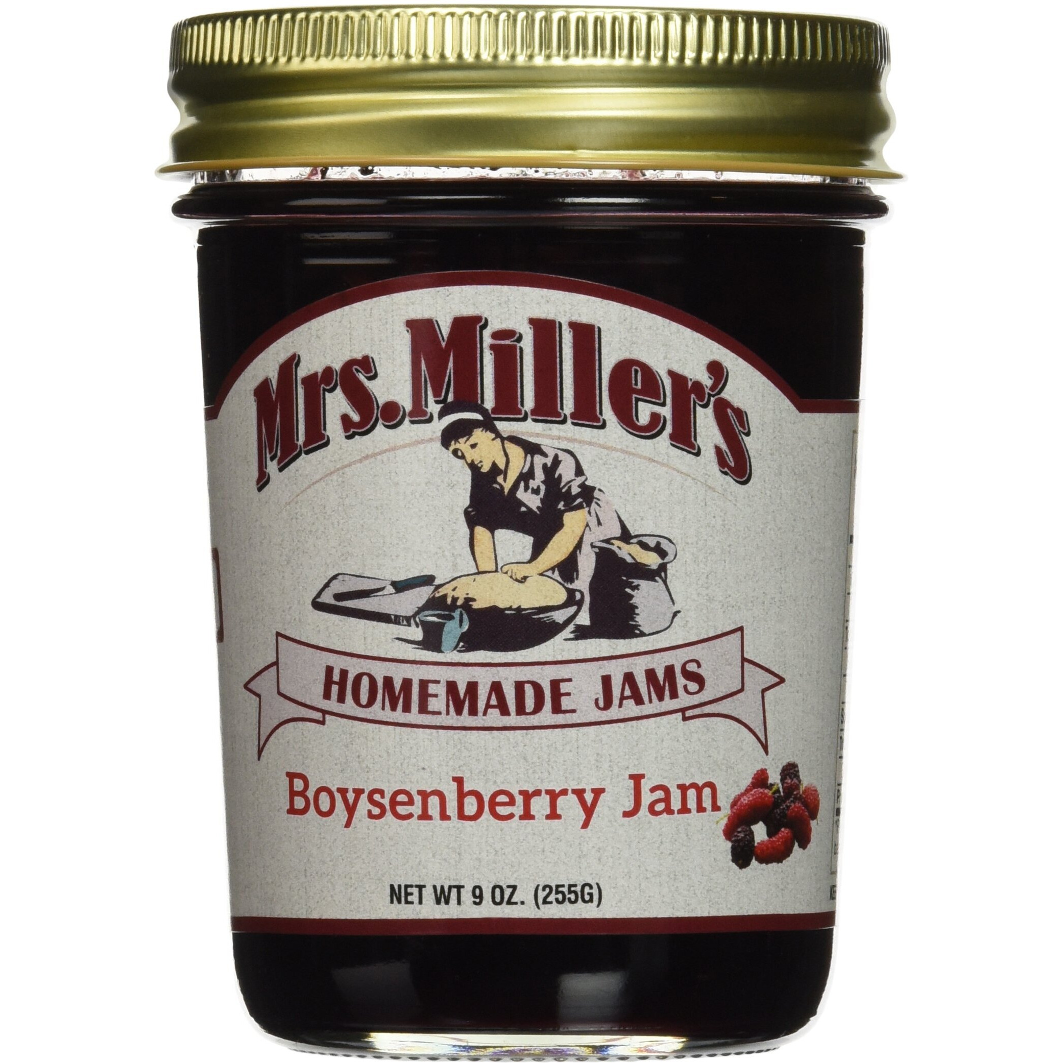 Mrs. Miller's Amish Home Made Boysenberry Jam, 9 Ounce (Pack Of 2)