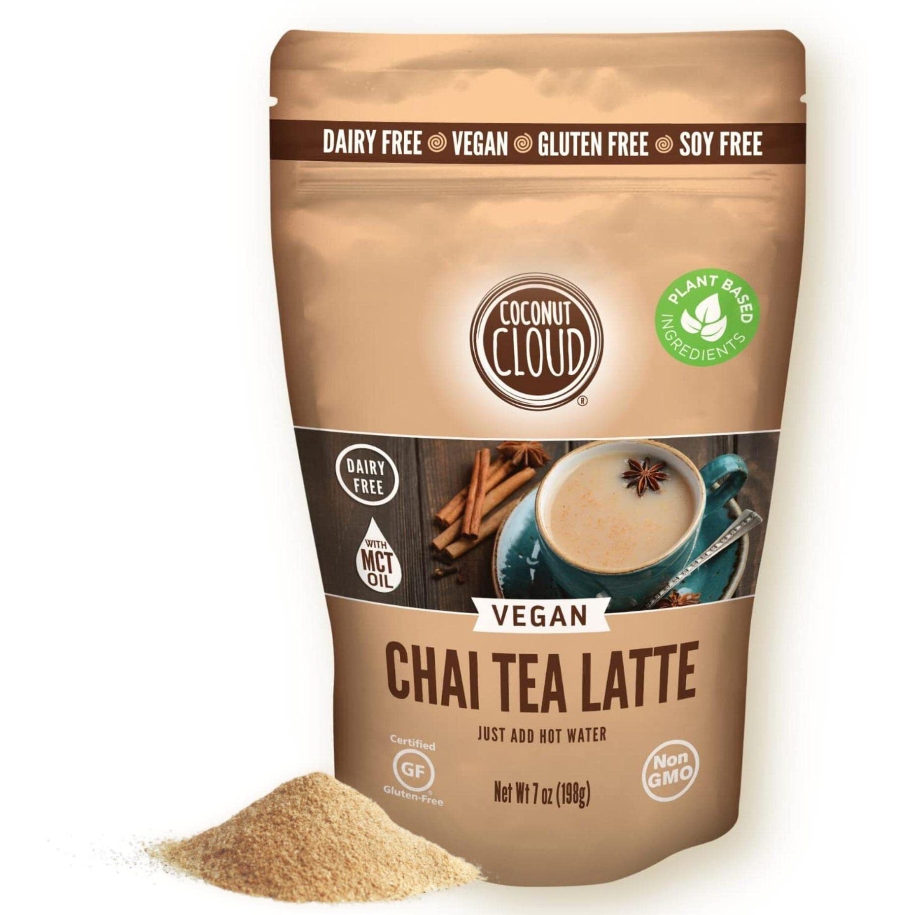 Coconut Cloud Vegan Spiced Chai Tea Latte | Creamy, Delicious & Easy Dairy Free Alternative. Made In Colorado (Lightly Sweetened, Gluten Free, Soy Free), 7 Oz
