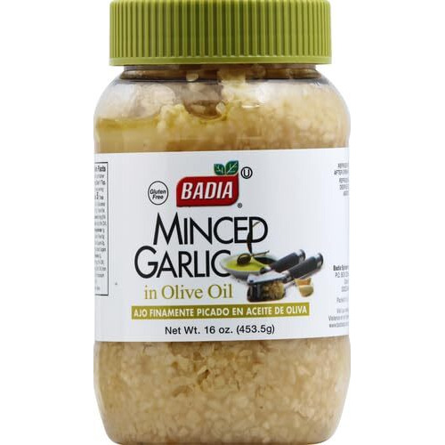 Badia Spices Inc Spice, Minced Garlic/Oil, 16 Ounce