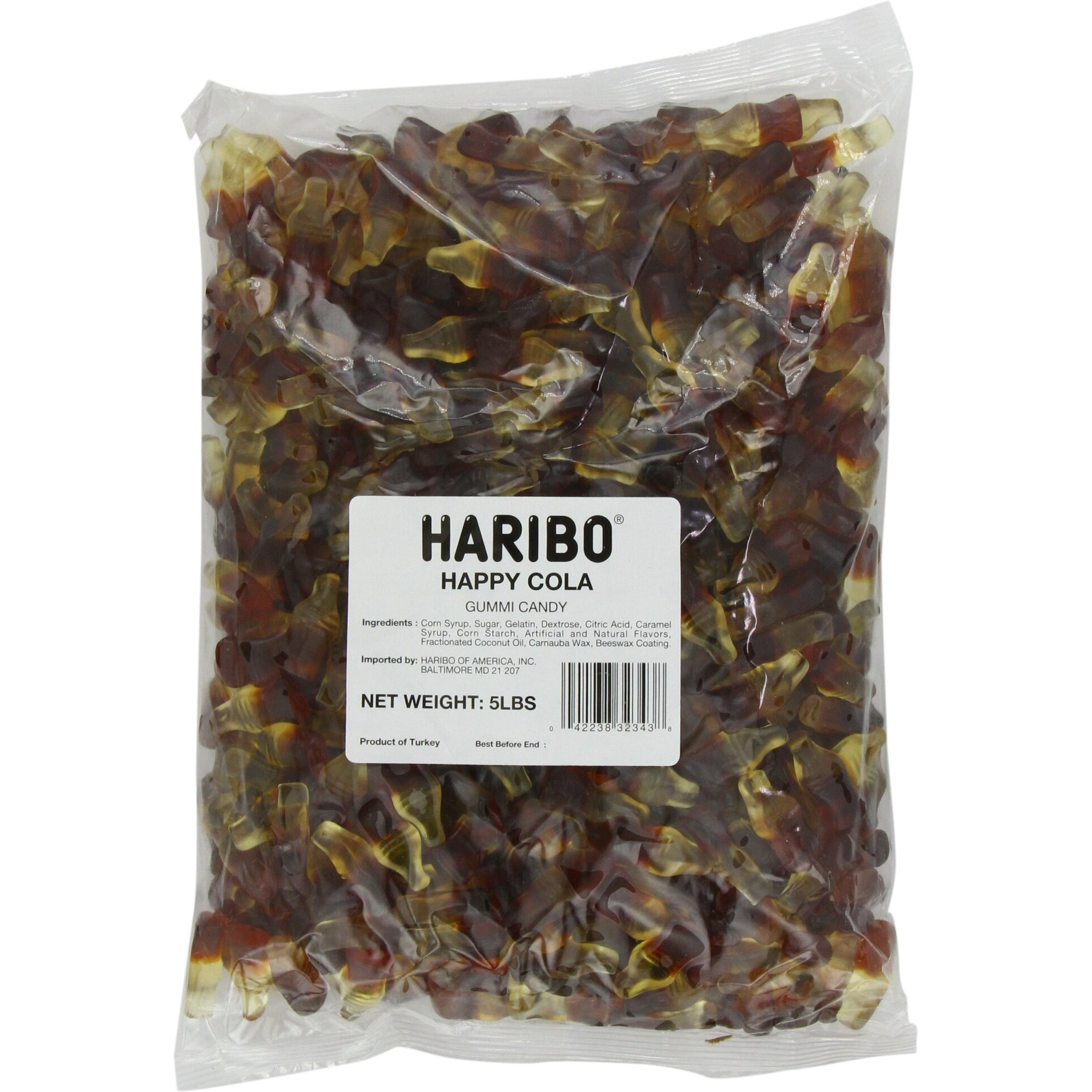 Haribo Gummi Candy, Happy-Cola, Bulk 5 Lb. Bag