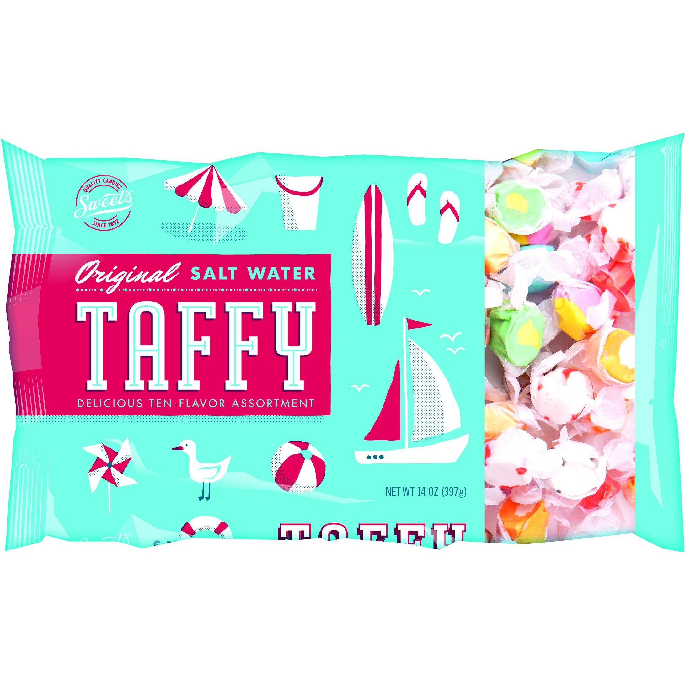 Saltwater Taffy, Gourmet Assorted Taffy, 14 Ounces