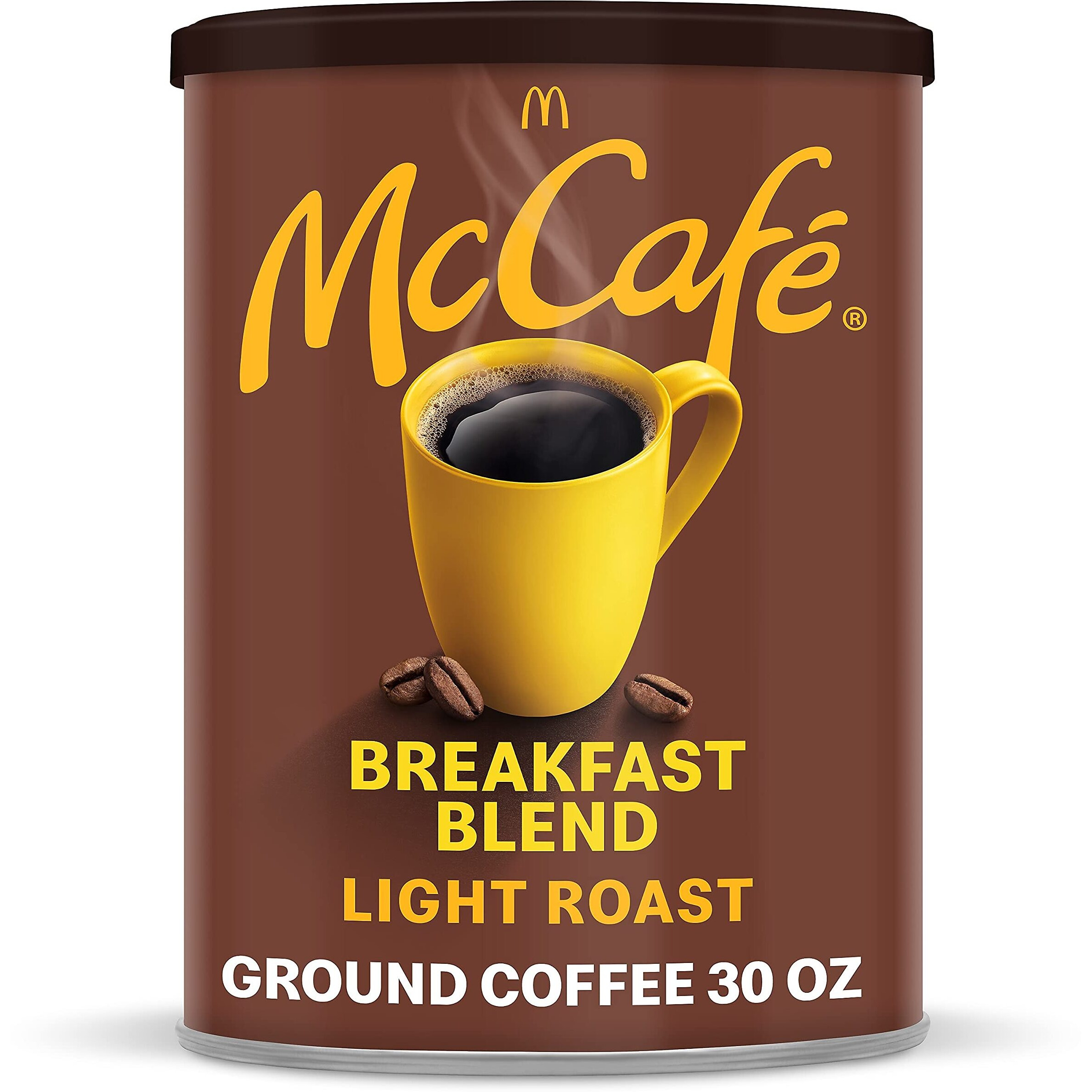 Mccafe Breakfast Blend, Light Roast Ground Coffee, 30 Oz Canister