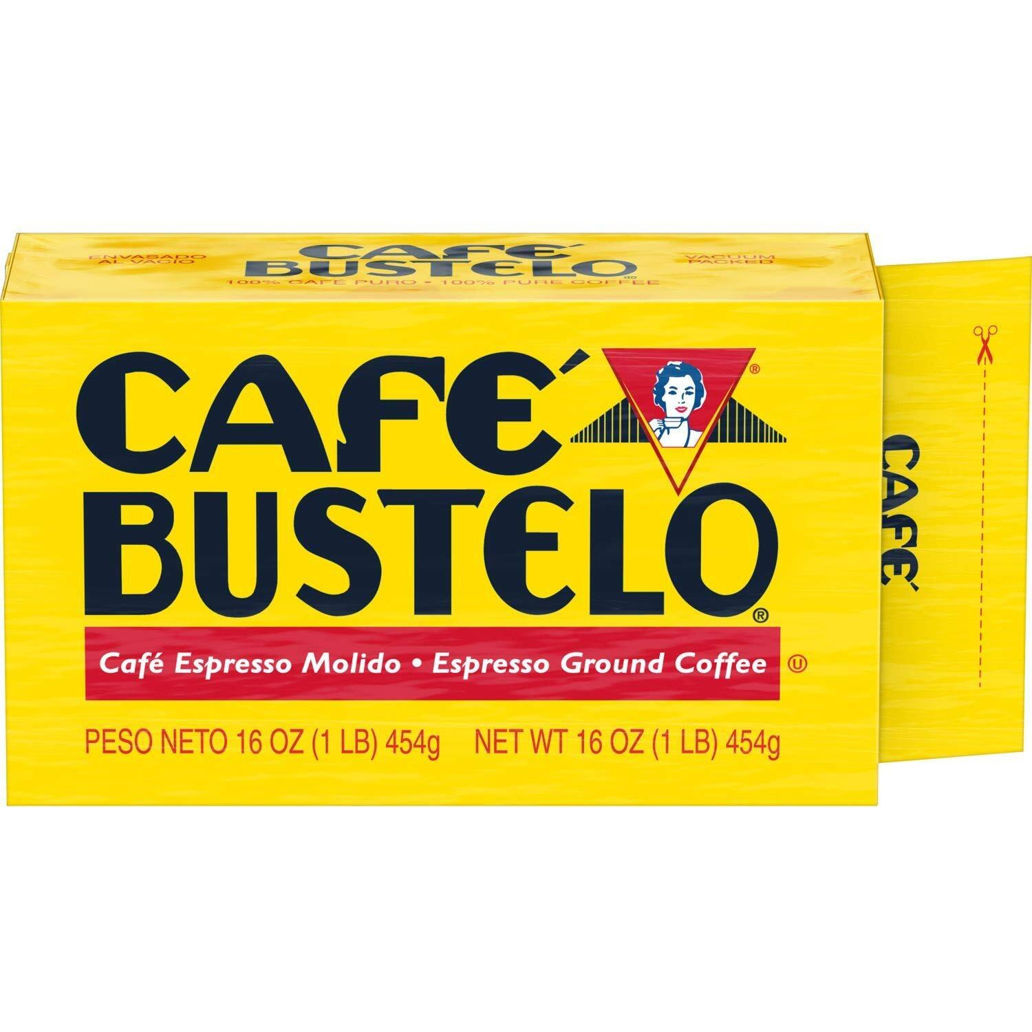 Caf   Bustelo Espresso Dark Roast Ground Coffee Brick, 16 Ounces
