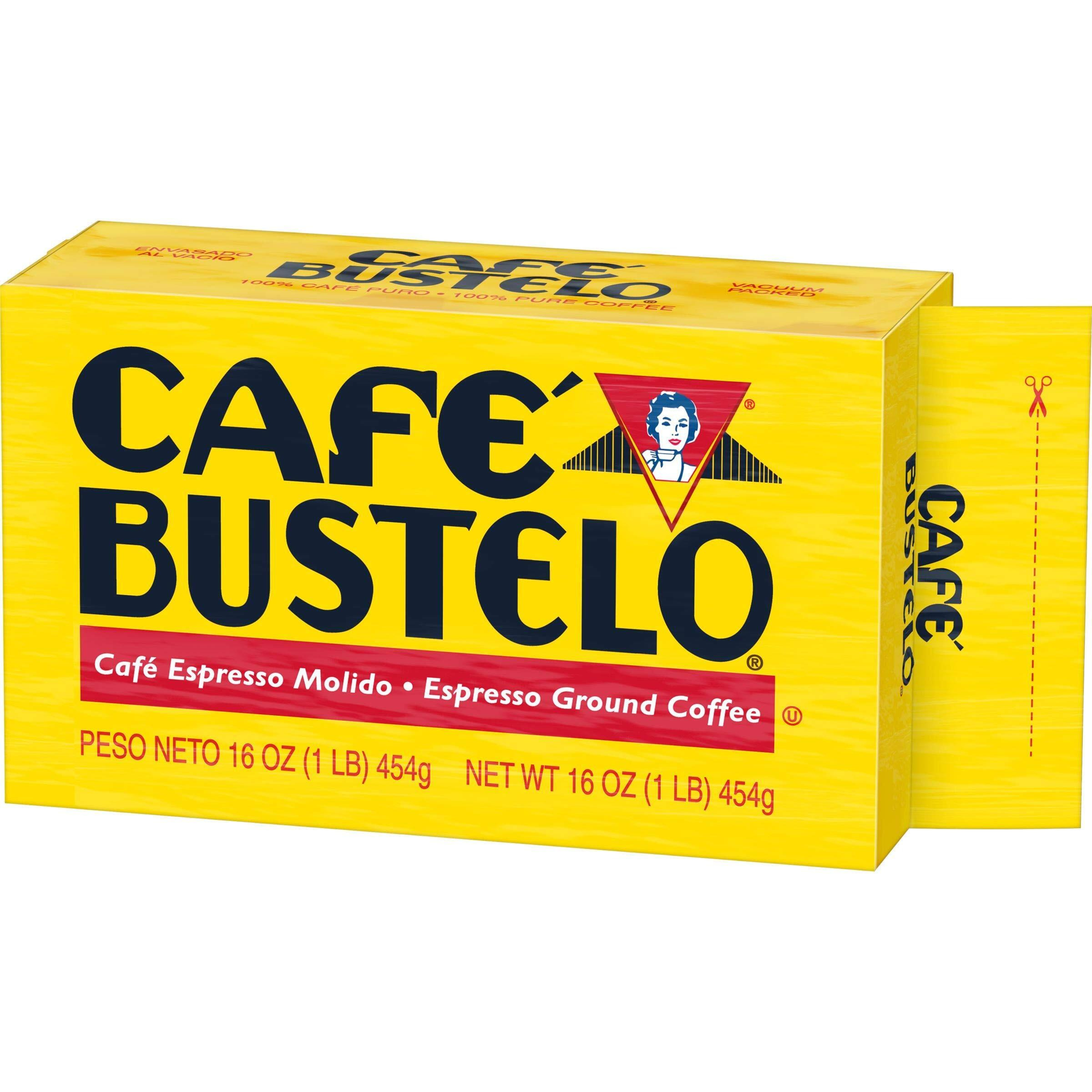 Caf   Bustelo Espresso Dark Roast Ground Coffee Brick, 16 Ounces