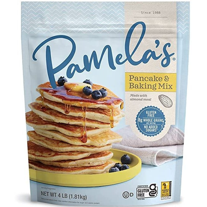 Pamela's Products Gluten Free Baking And Pancake Mix, Unflavored, 64 Oz