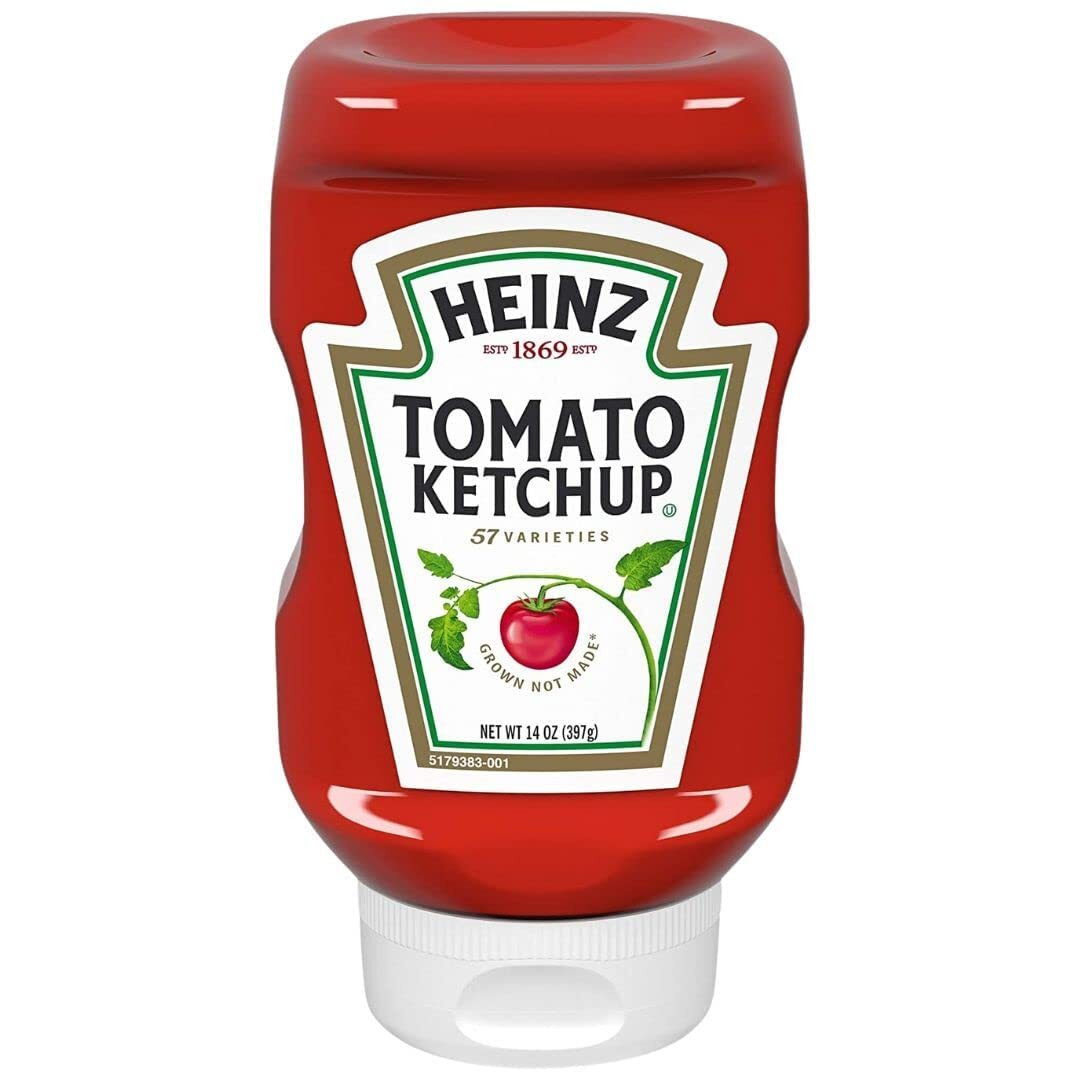 Heinz, Tomato Ketchup, 14Oz Squeeze Bottle (Pack Of 2)