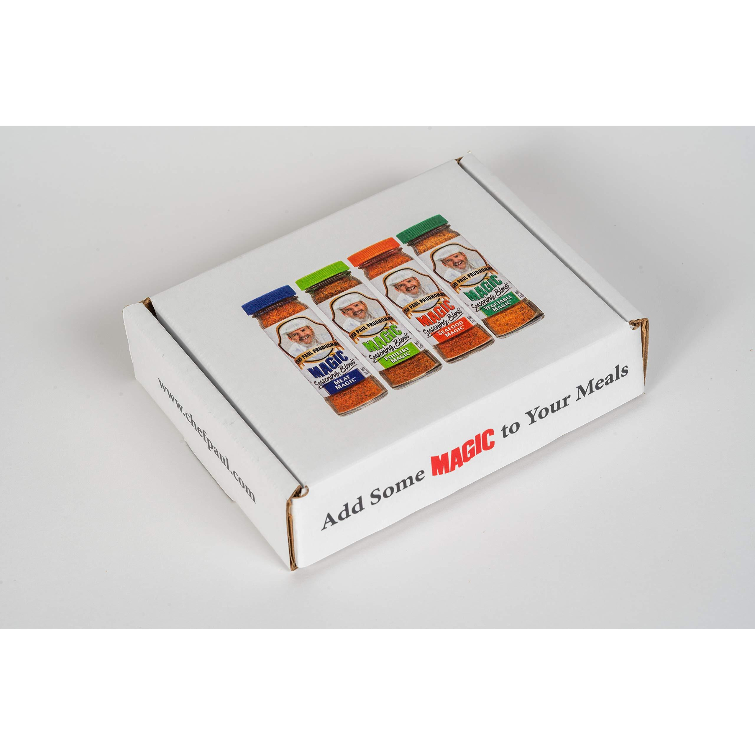 Chef Paul Prudhomme's Magic Seasoning Blends ~ Magic 4-Pack, Qty. 4 2-Ounce Bottles