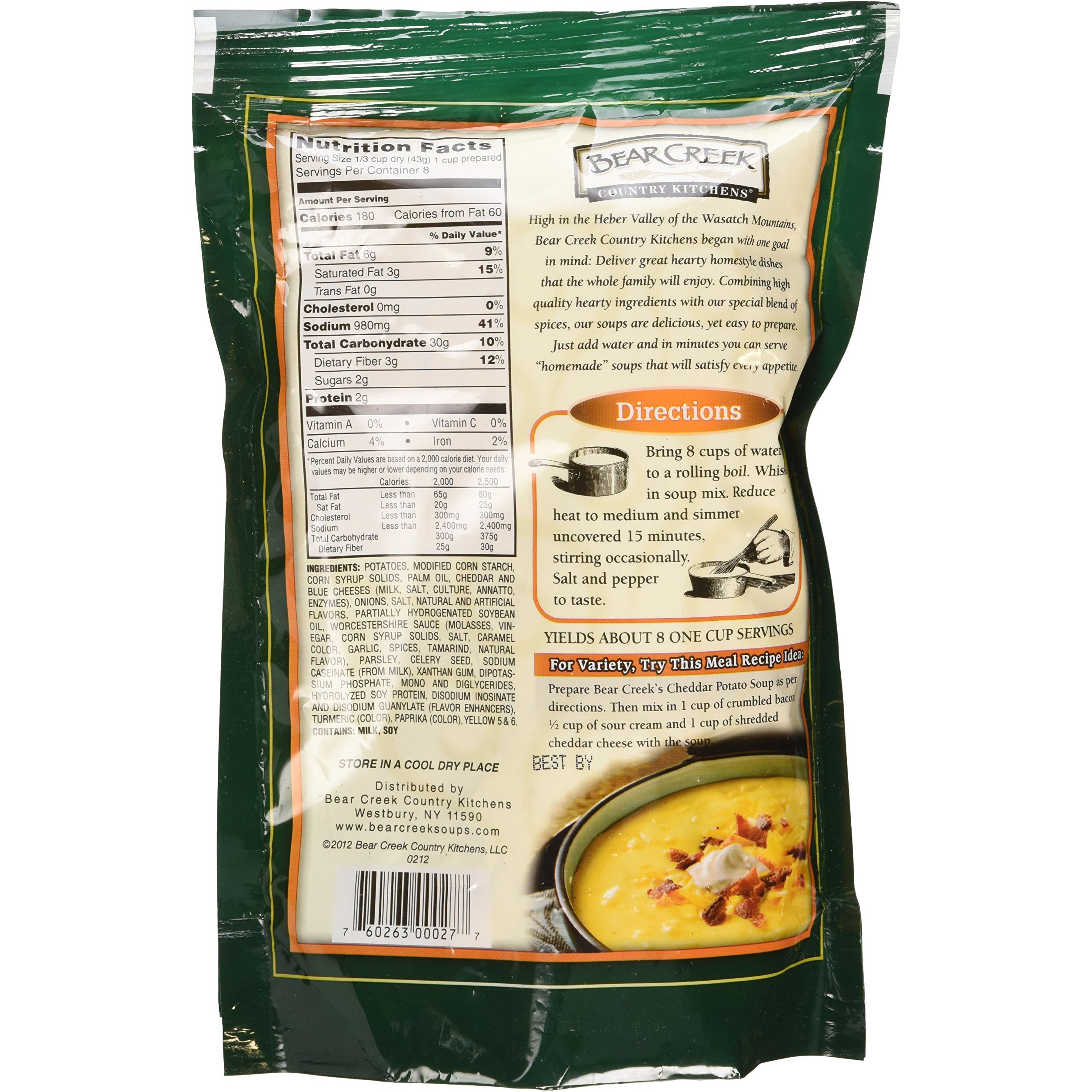 Bear Creek Country Kitchen Cheddar Potato Soup Mix (Pack Of 3)