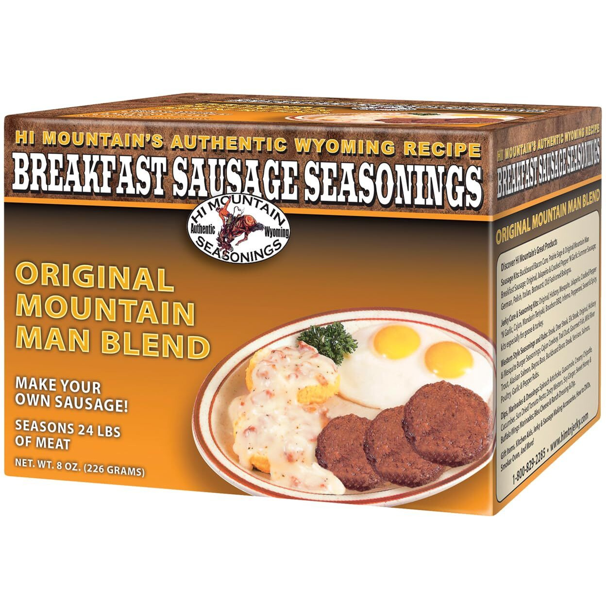 Hi Mountain Seasonings - Original Mountain Man Breakfast Sausage Seasoning Mix | Seasons 24 Lbs Of Meat