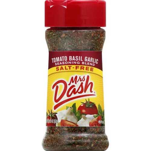 Dash Salt-Free Seasoning Blend, Tomato, Basil And Garlic, 2 Ounce
