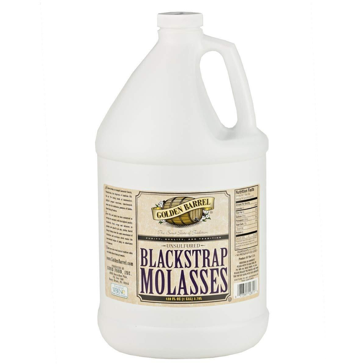 Golden Barrel Bulk Unsulfured Blackstrap Molasses Jug (128 Fl Oz)