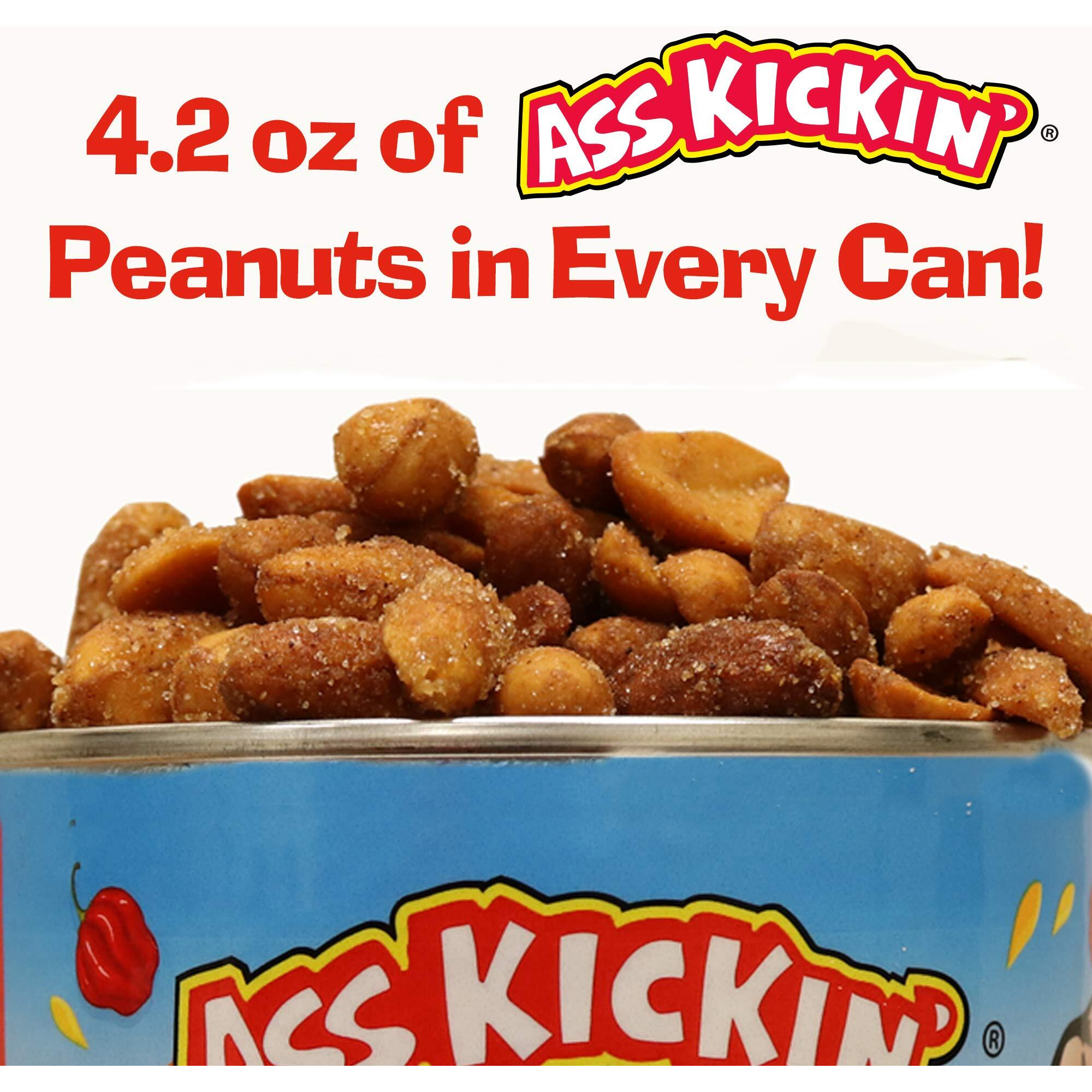 Roasted Spicy Hot Peanuts - 4.25 Oz - Ultimate Spicy Gourmet Gift Peanuts - Try If You Dare (Habanero Honey)