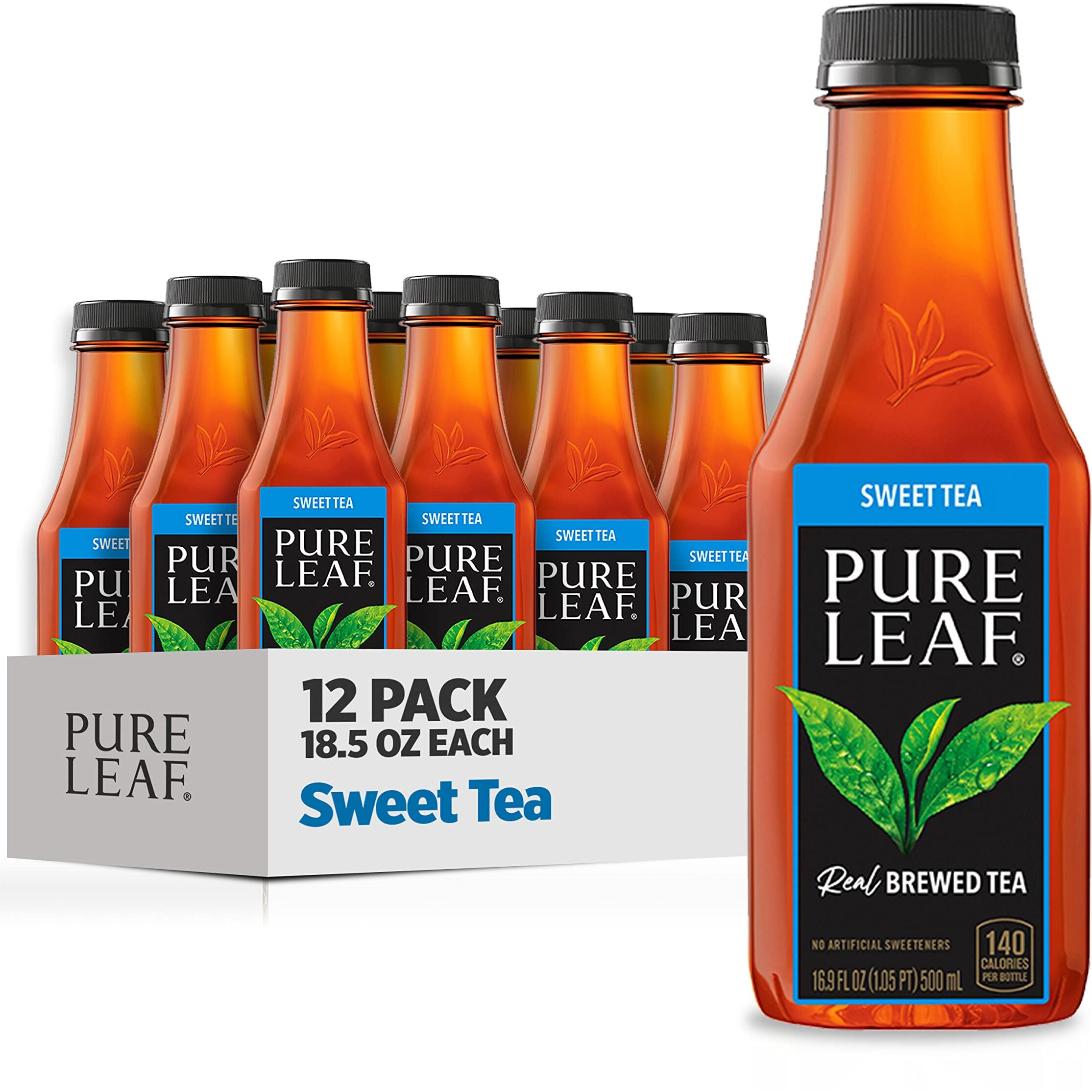 Pure Leaf Iced Tea Bottles Sweet, 18.5 Fl Oz (Pack Of 12)