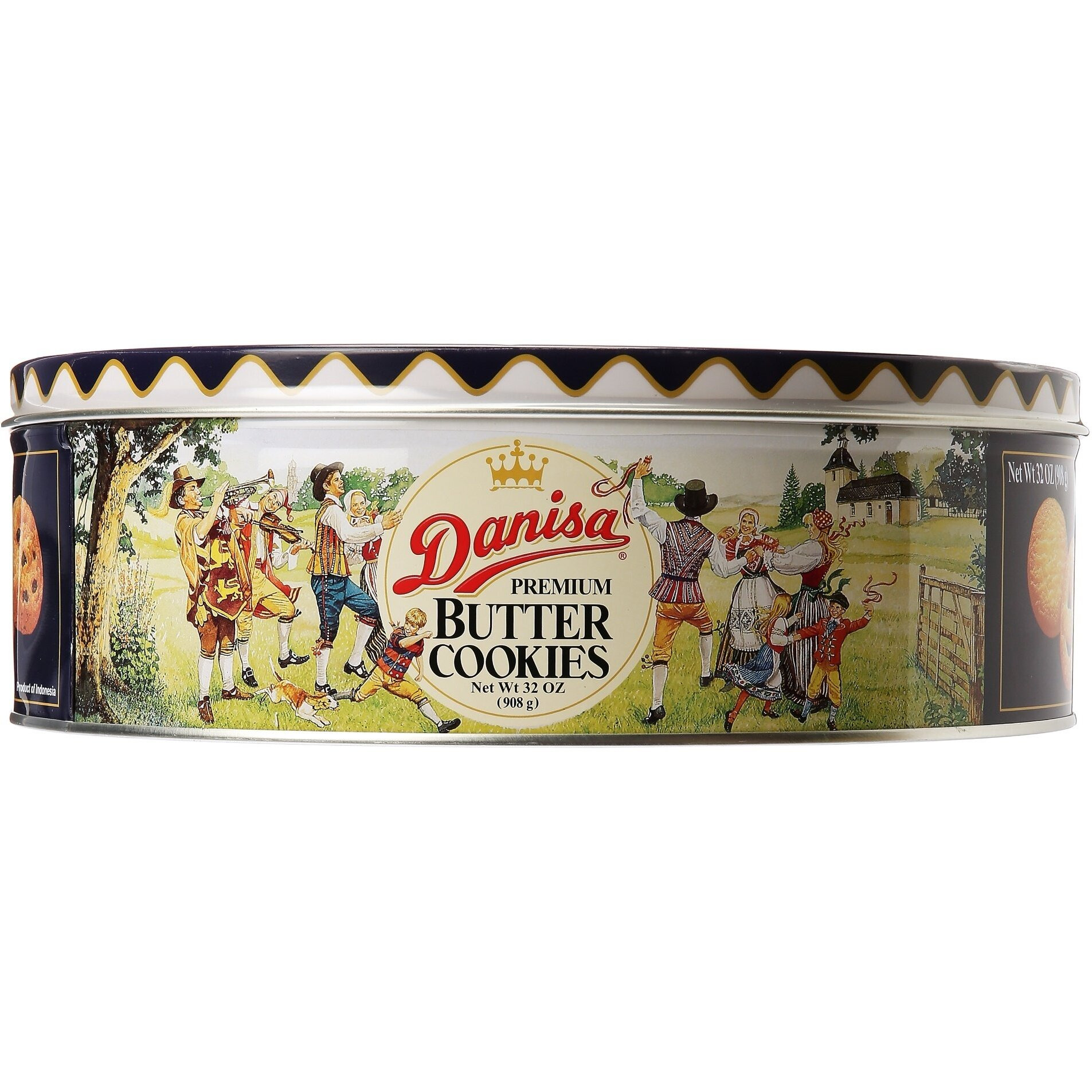 Danisa Butter Cookies In Tin, 32 Oz