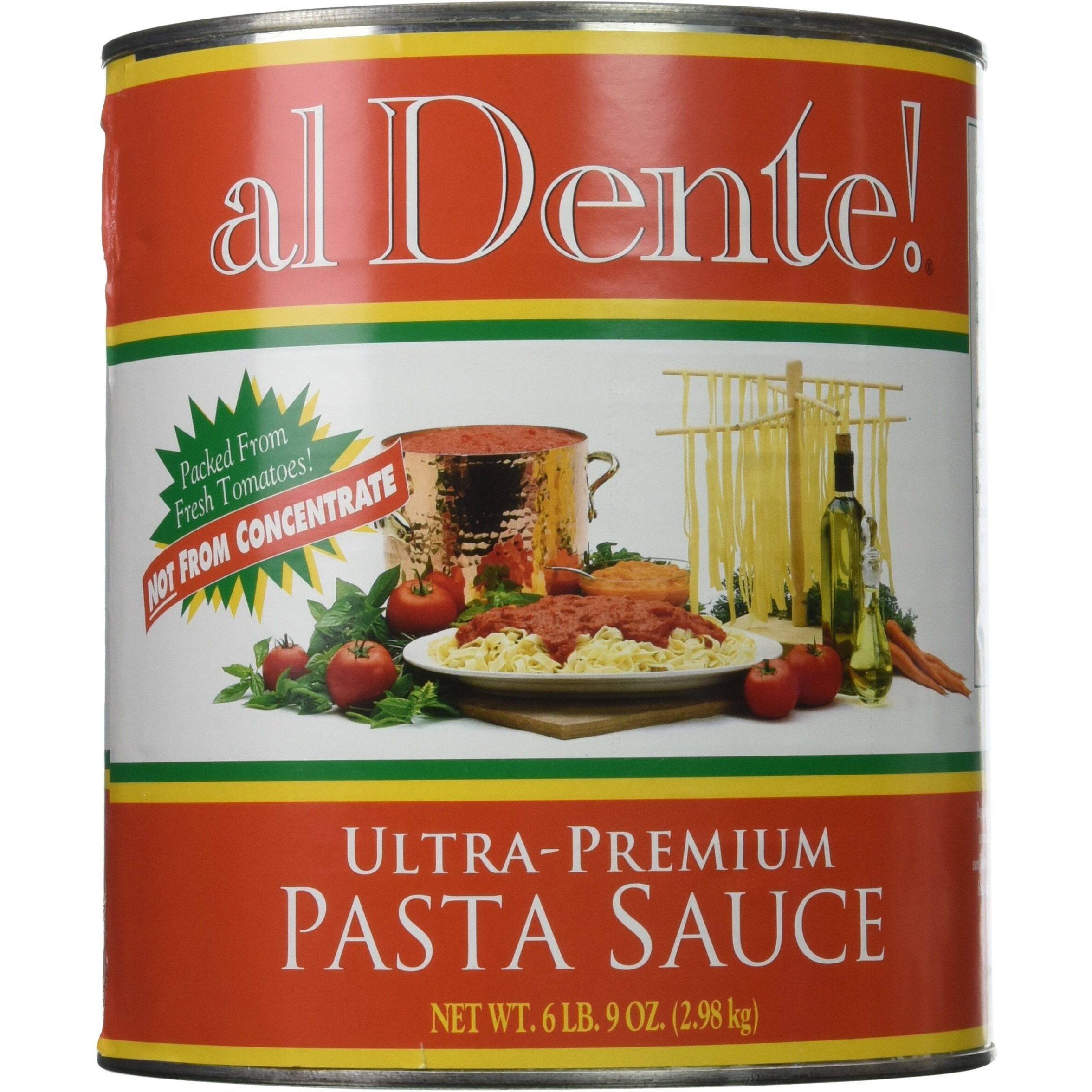 Al Dente Ultra Premium Pasta Sauce, 6-Pound 9-Ounce No. 10 Can