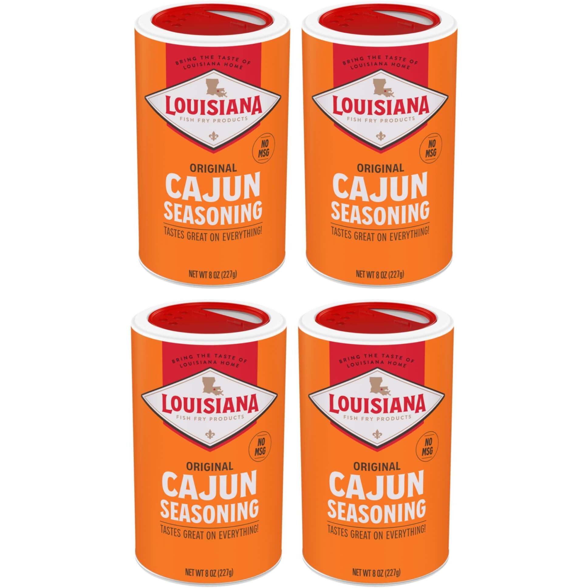 Louisiana Fish Fry Cajun Seasoning - Flavorful And Versatile All-Purpose Seasoning (Pack Of 4) - Perfectly Spiced For Meat, Fish, Vegetables, Soups, Salads And More - Ideal For Grilling, Roasting, Sauteing Your Favorite Dishes