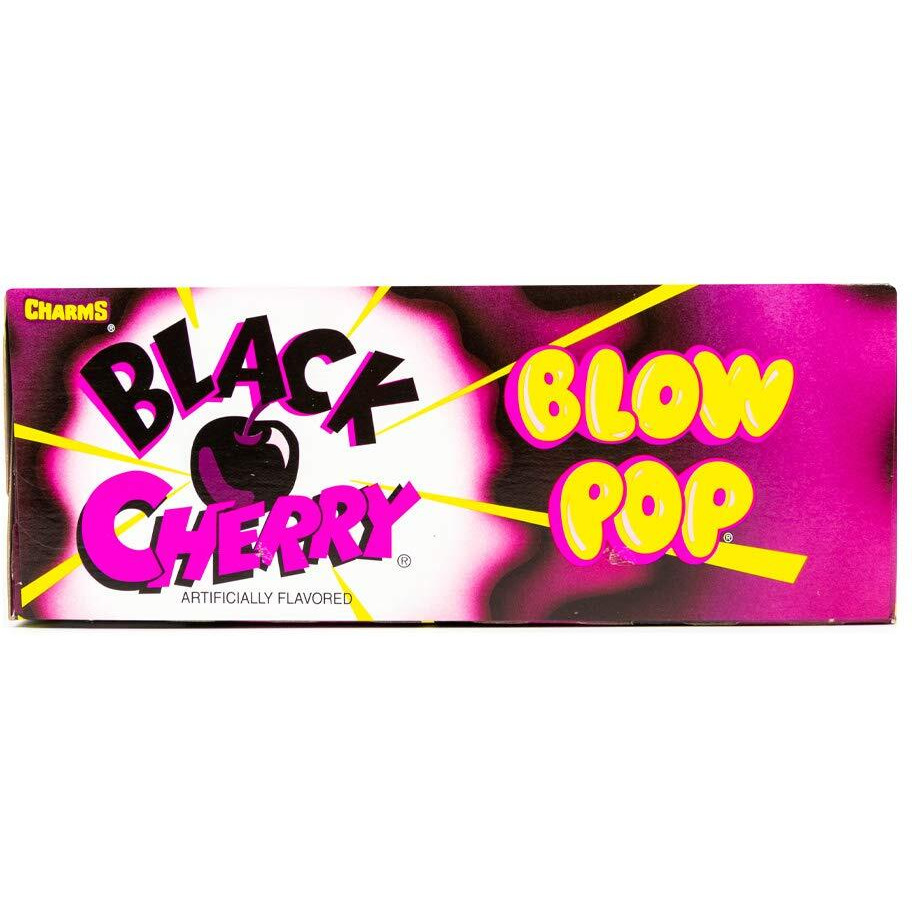 Charms Blow Pops, Black Cherry Flavor, 48-Count Box 3888 (Pack Of 1)