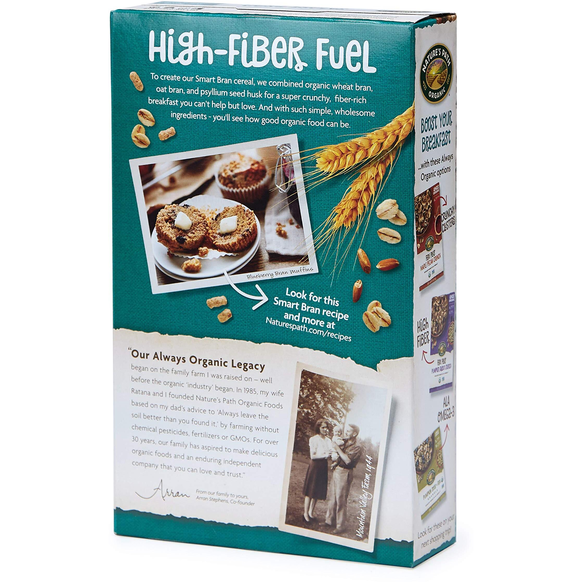 Nature's Path Organic Smart Bran Cereal, 10.6 Ounce (Pack Of 6), Non-Gmo, 17G Fiber, 4G Protein