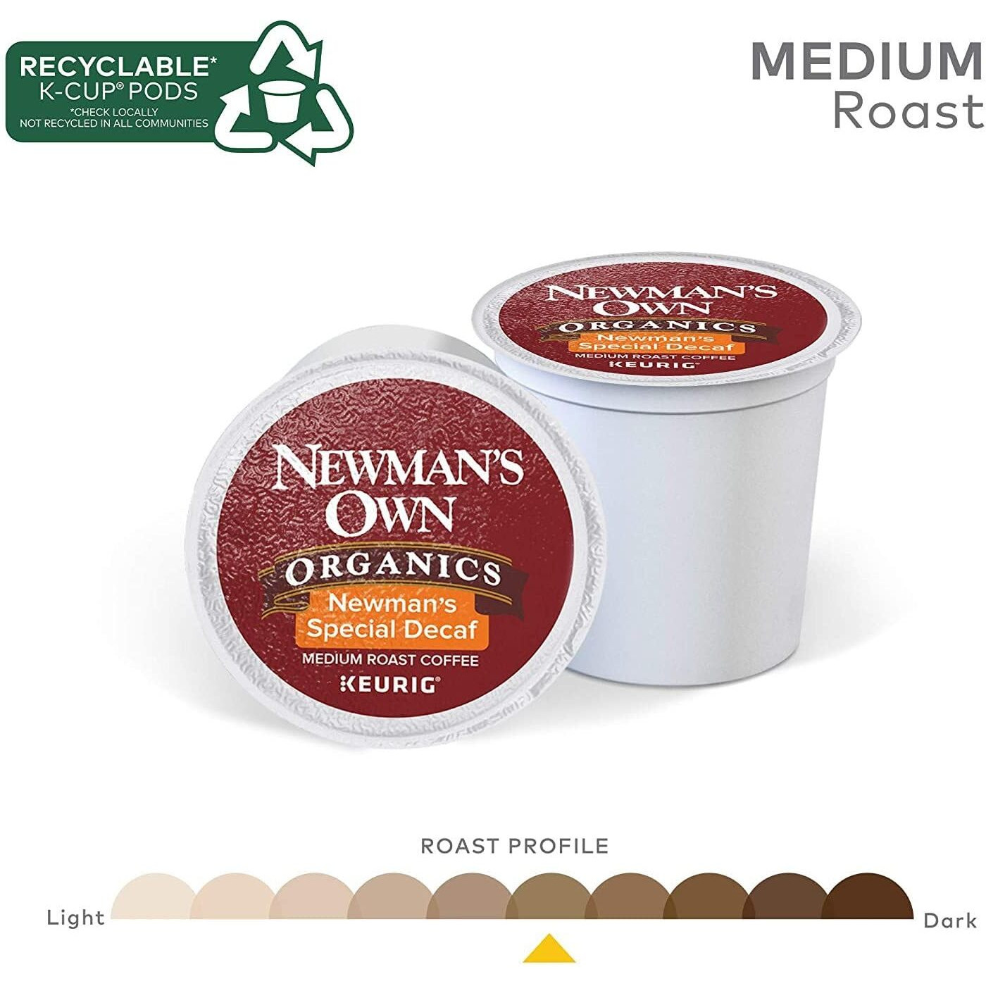 Newman's Own Organics Newman's Special Decaf K-Cup Coffee,72 Count