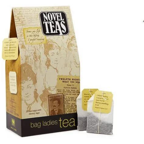 Novel Teas Book Lover's Tea Contains 25 Teabags Individually Tagged With Literary Quotes From The World Over, Made With The Finest English Breakfast Tea, For The Book Lover