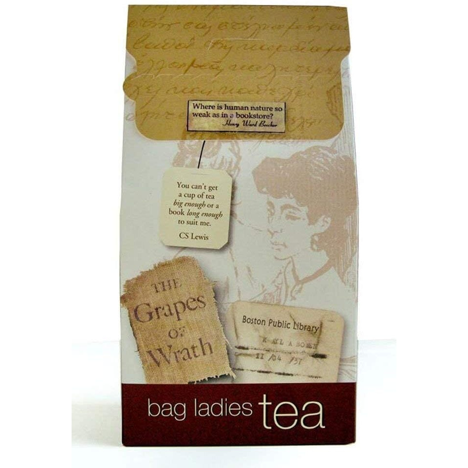Novel Teas Book Lover's Tea Contains 25 Teabags Individually Tagged With Literary Quotes From The World Over, Made With The Finest English Breakfast Tea, For The Book Lover