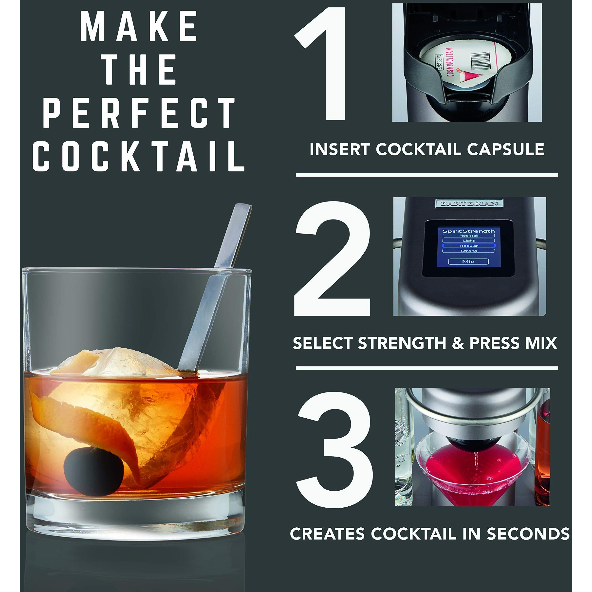 Bartesian The Classic Collection Cocktail Mixer Capsules, Variety Pack Of 6 , For Bartesian Premium Cocktail Maker (55350)