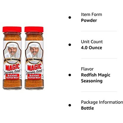Chef Paul Prudhomme's Magic Seasoning Blends Chef Paul Blackened Redfish Magic Seasoning, 2-Ounce (Pack Of 2)