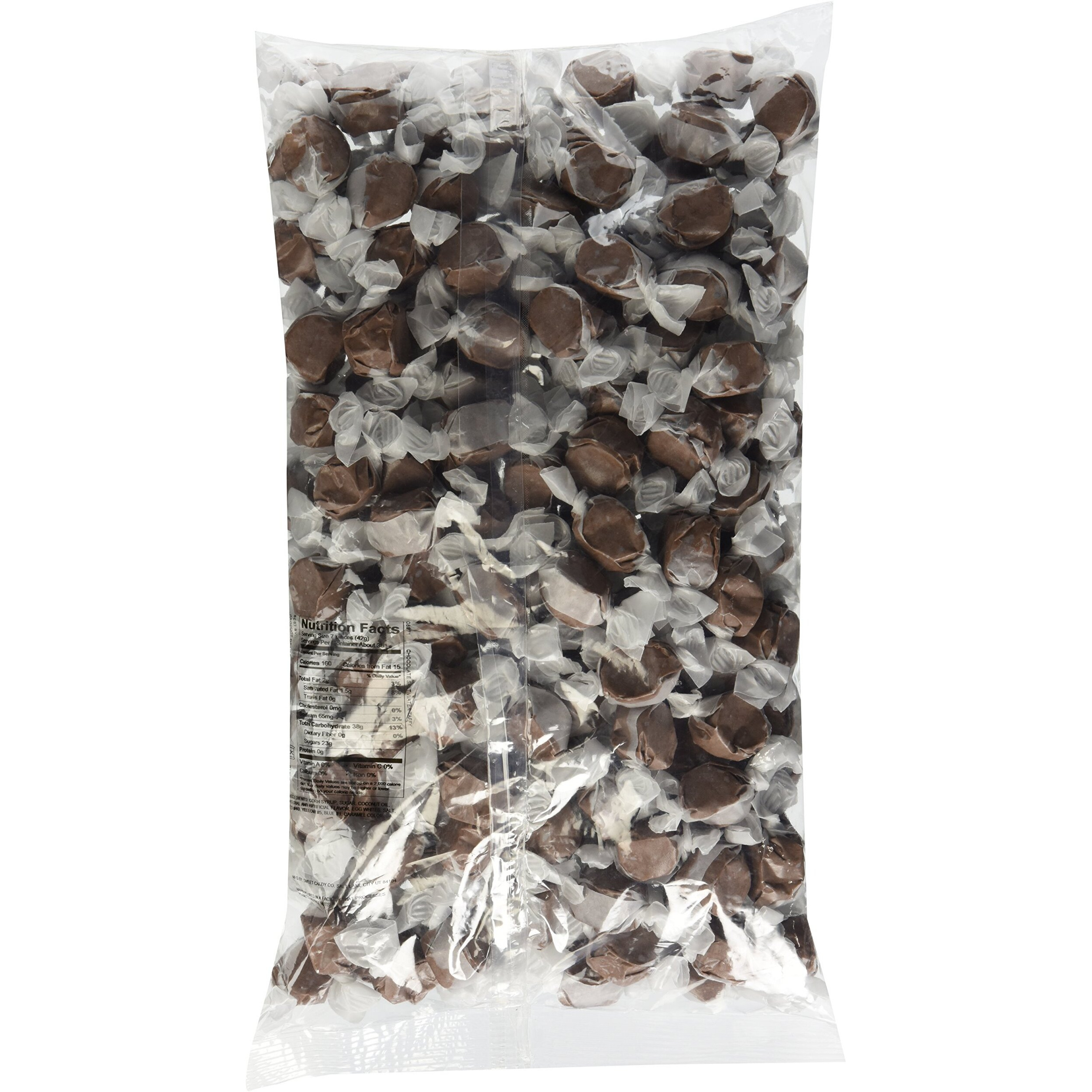 Bulk Saltwater Taffy, Chocolate, 3 Pounds