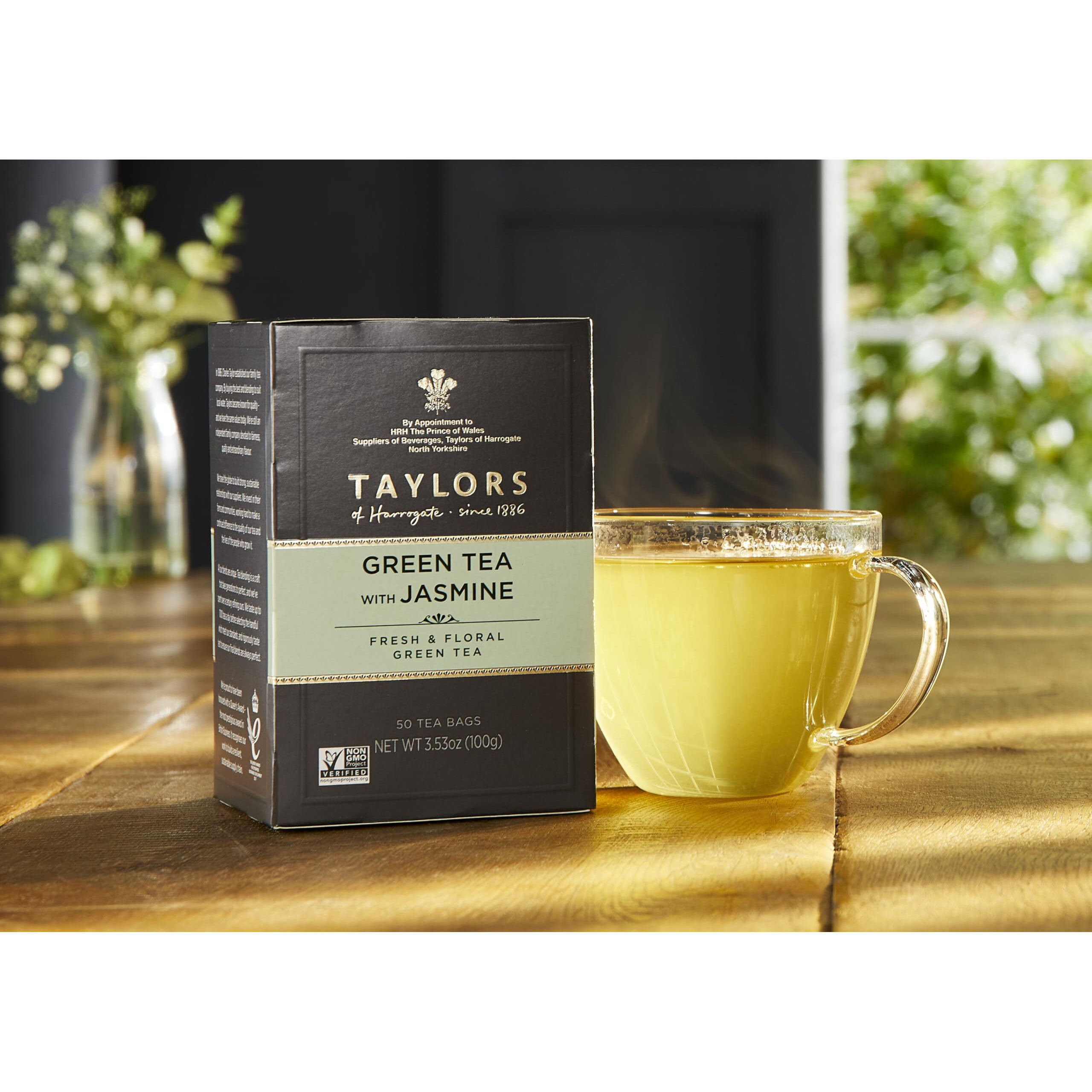 Taylors Of Harrogate Green Tea With Jasmine, 50 Teabags (Pack Of 6)