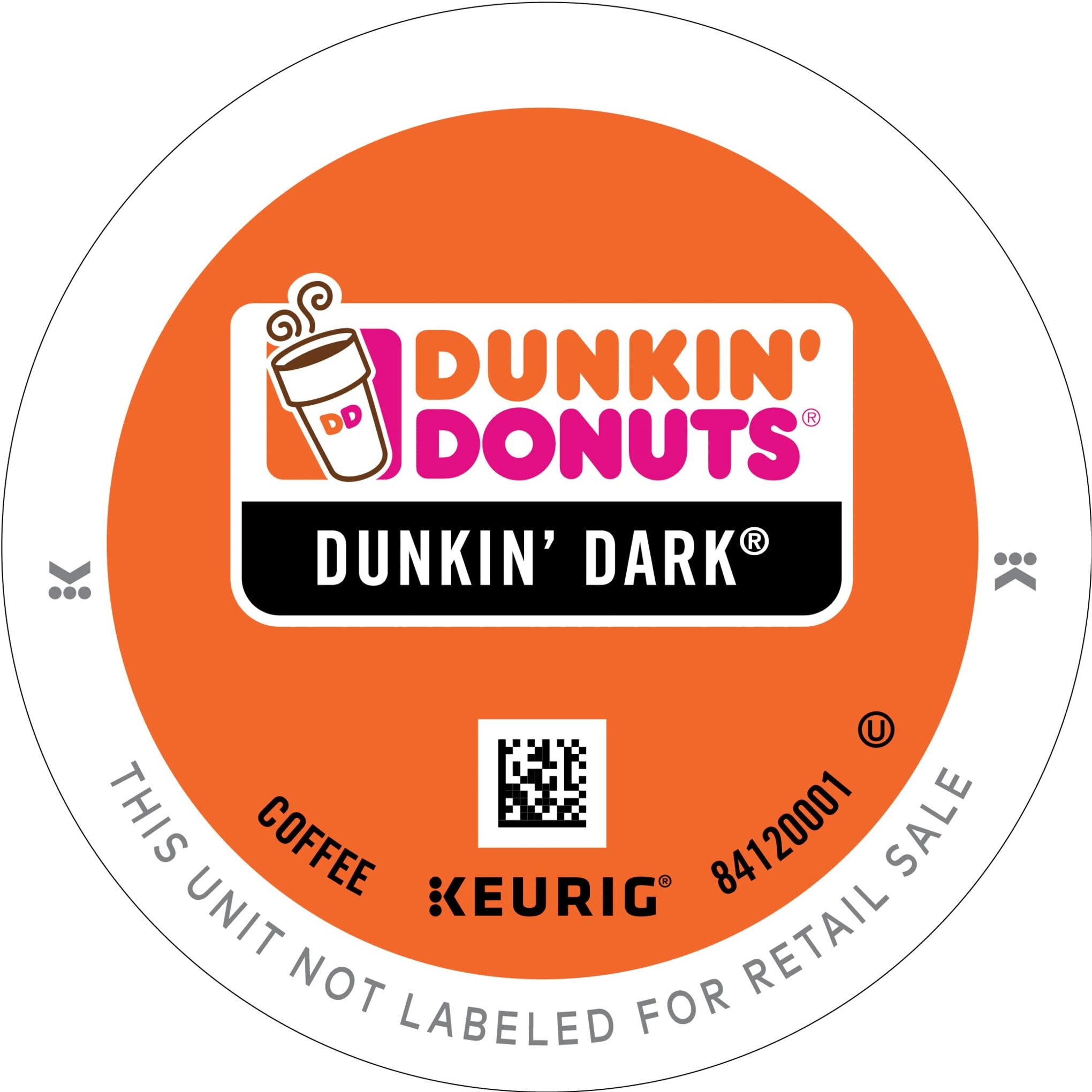 Dunkin Donuts Dark Roast (Midnight) Coffee K-Cups For Keurig K Cup Brewers (32) - Packaging May Vary