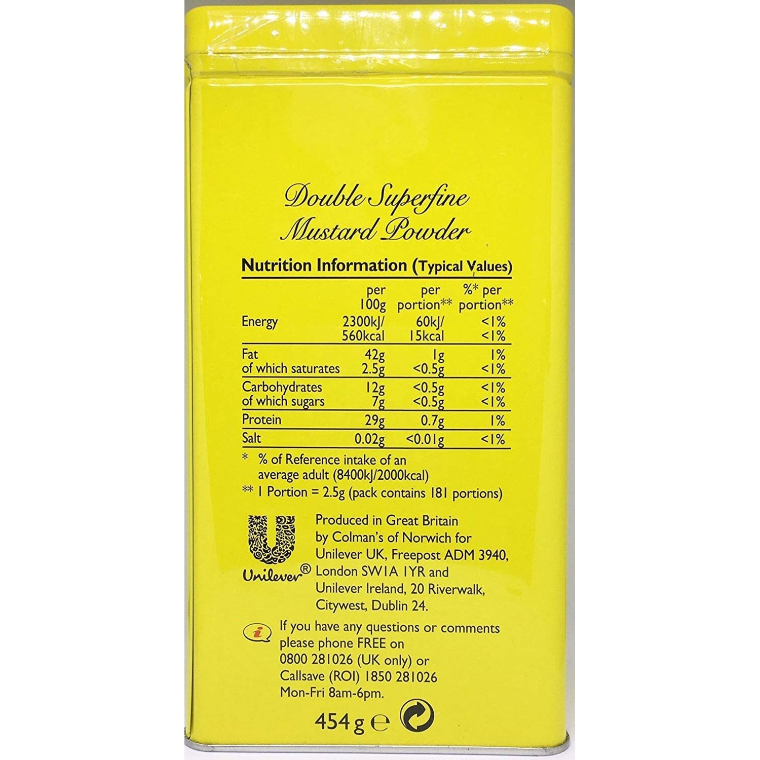 Colman's Dry Mustard Powder, 16 Ounce