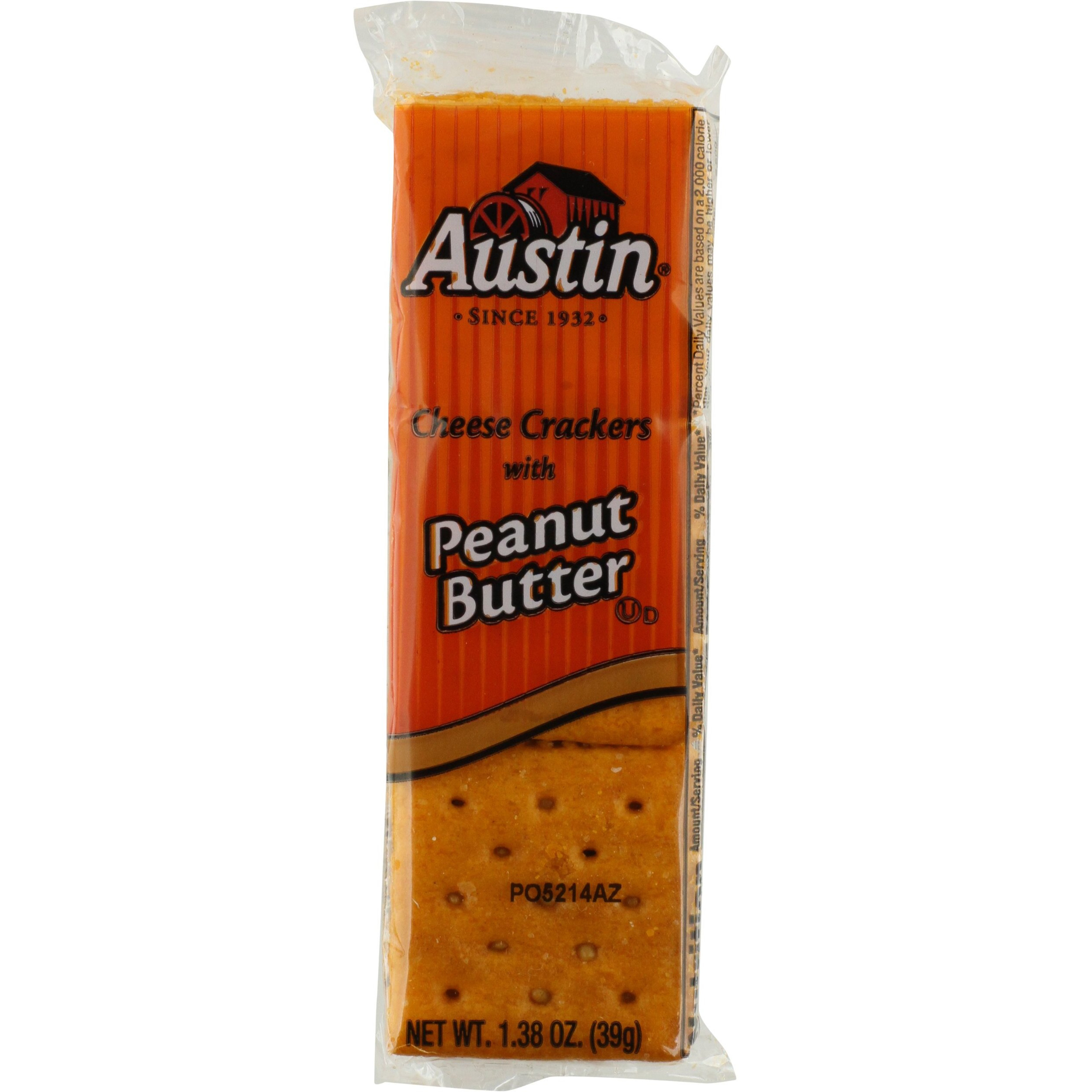 Austin Cheese Crackers With Peanut Butter, 1.38Oz (27 Count)
