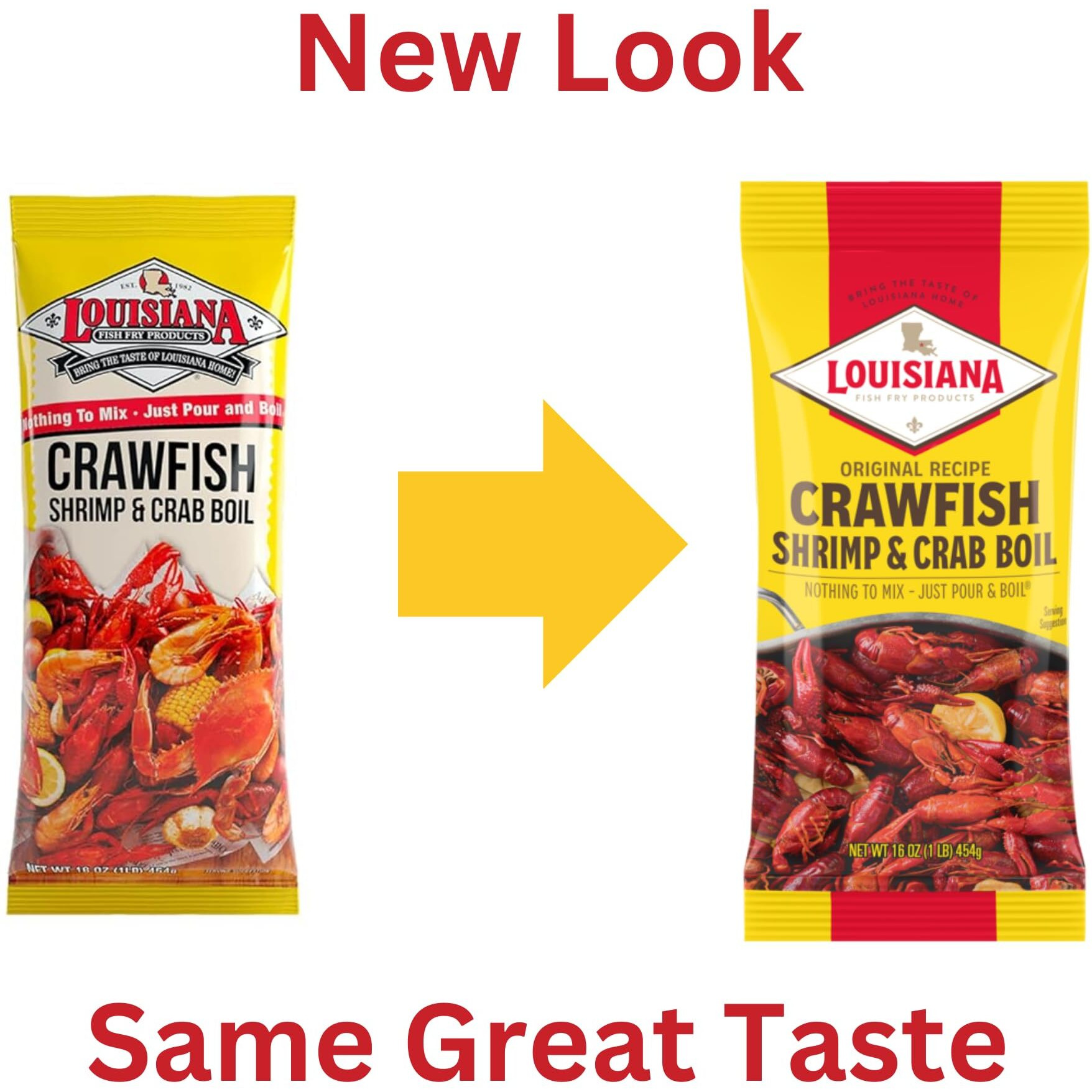 Louisiana Fish Fry Products Crawfish, Shrimp & Crab Boil Seasoning - Spicy & Delicious Seafood Powder Complete Seasoning - Low Salt Cajun Seasoning 16 Oz (Pack Of 4)