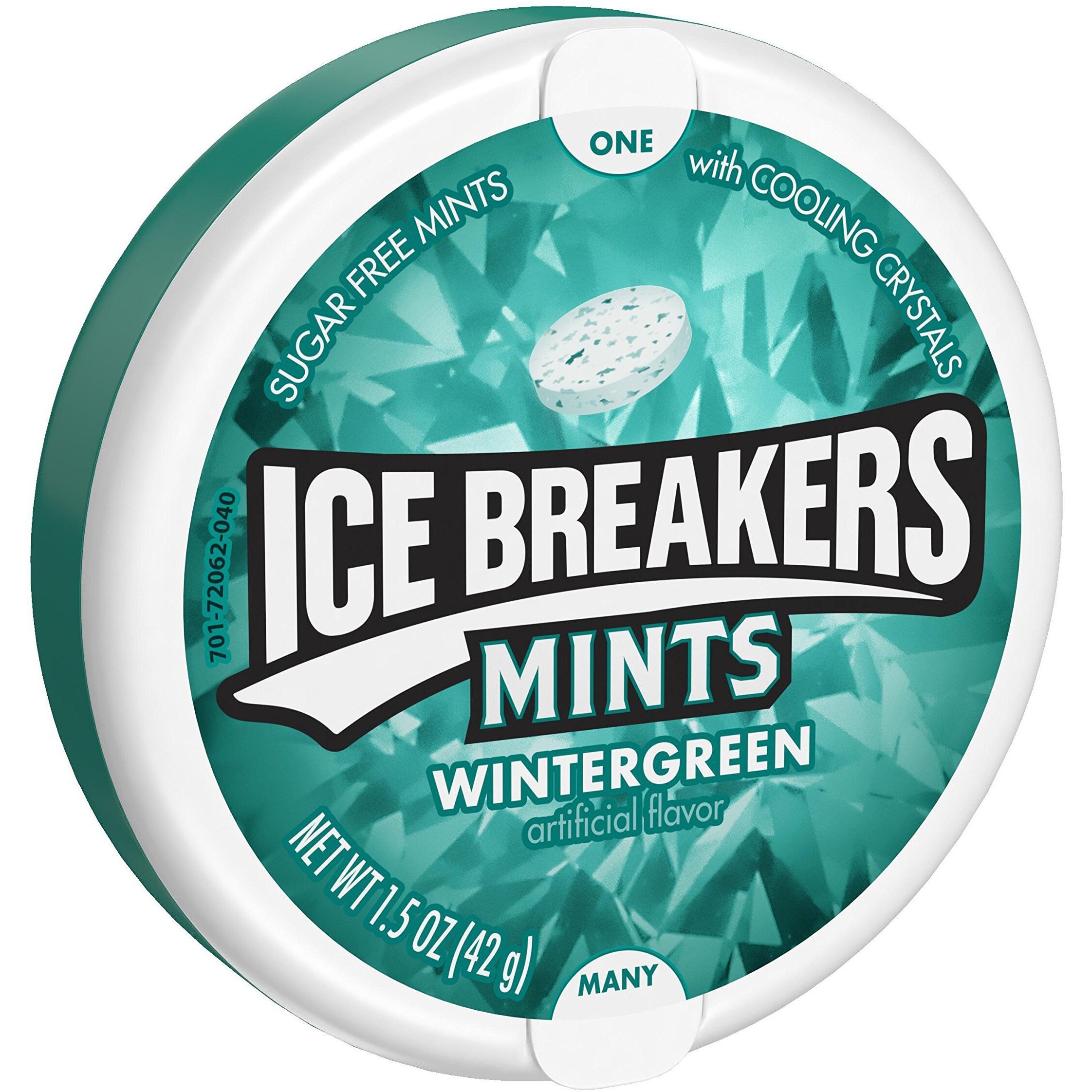 Ice Breakers Mints Wintergreen, Sugar Free, 1.5-Ounce Tins (Pack Of 16)