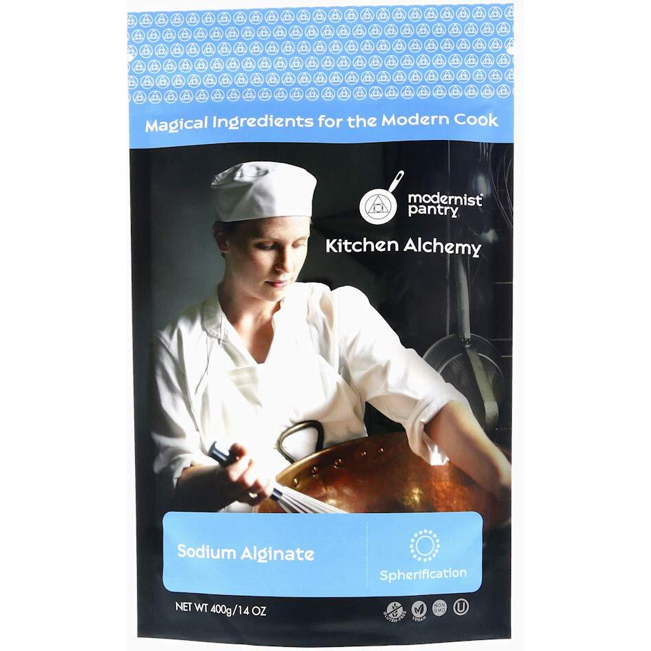 Pure Sodium Alginate (Molecular Gastronomy)  Non-Gmo Vegan Ou Kosher Certified - 400G/14Oz