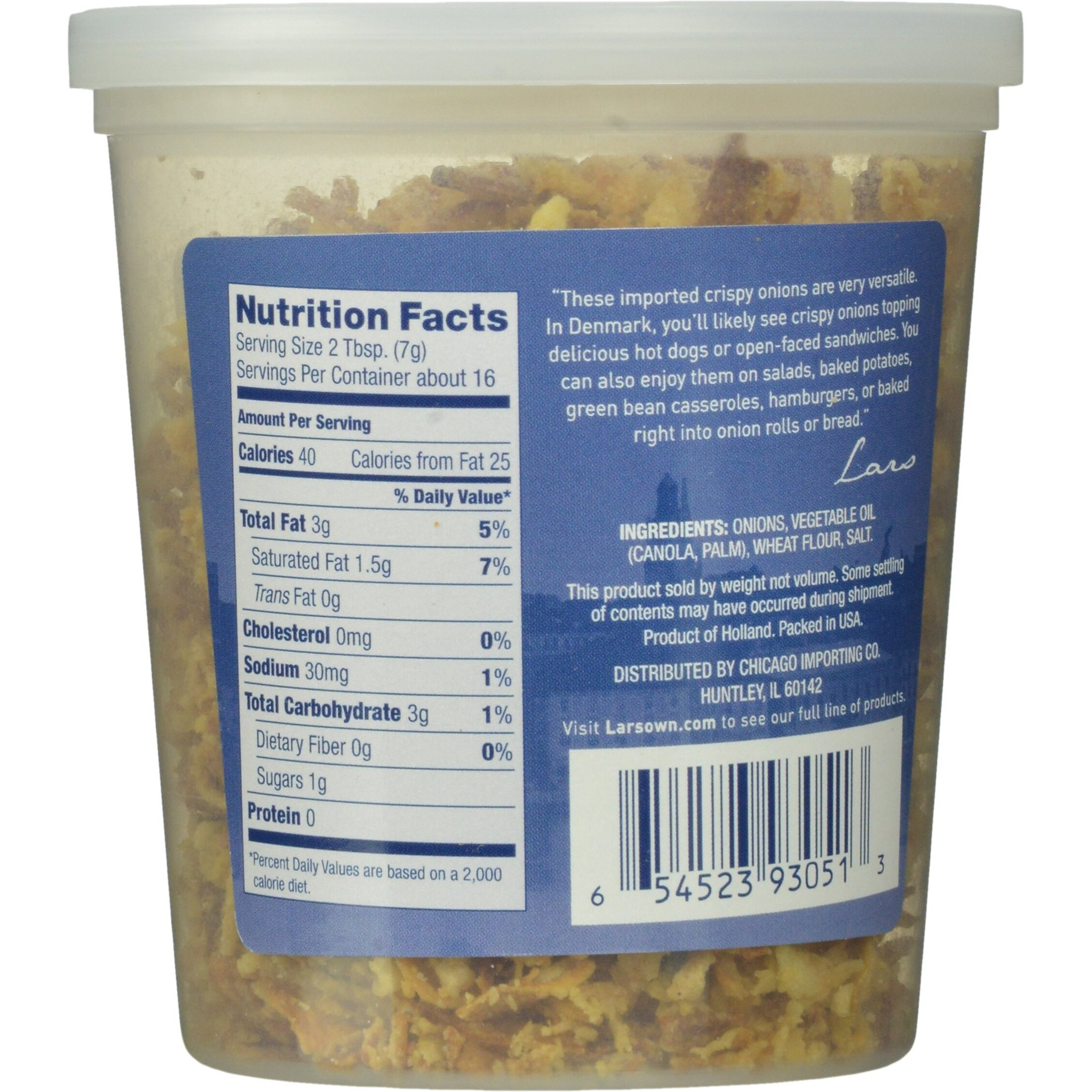 Lars Own Imported Crispy Onions 4 Ounce Package - 3 Pack